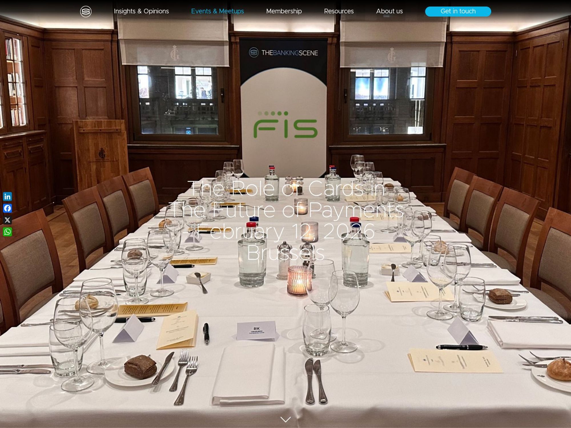 The Role of Cards in The Future of Payments website