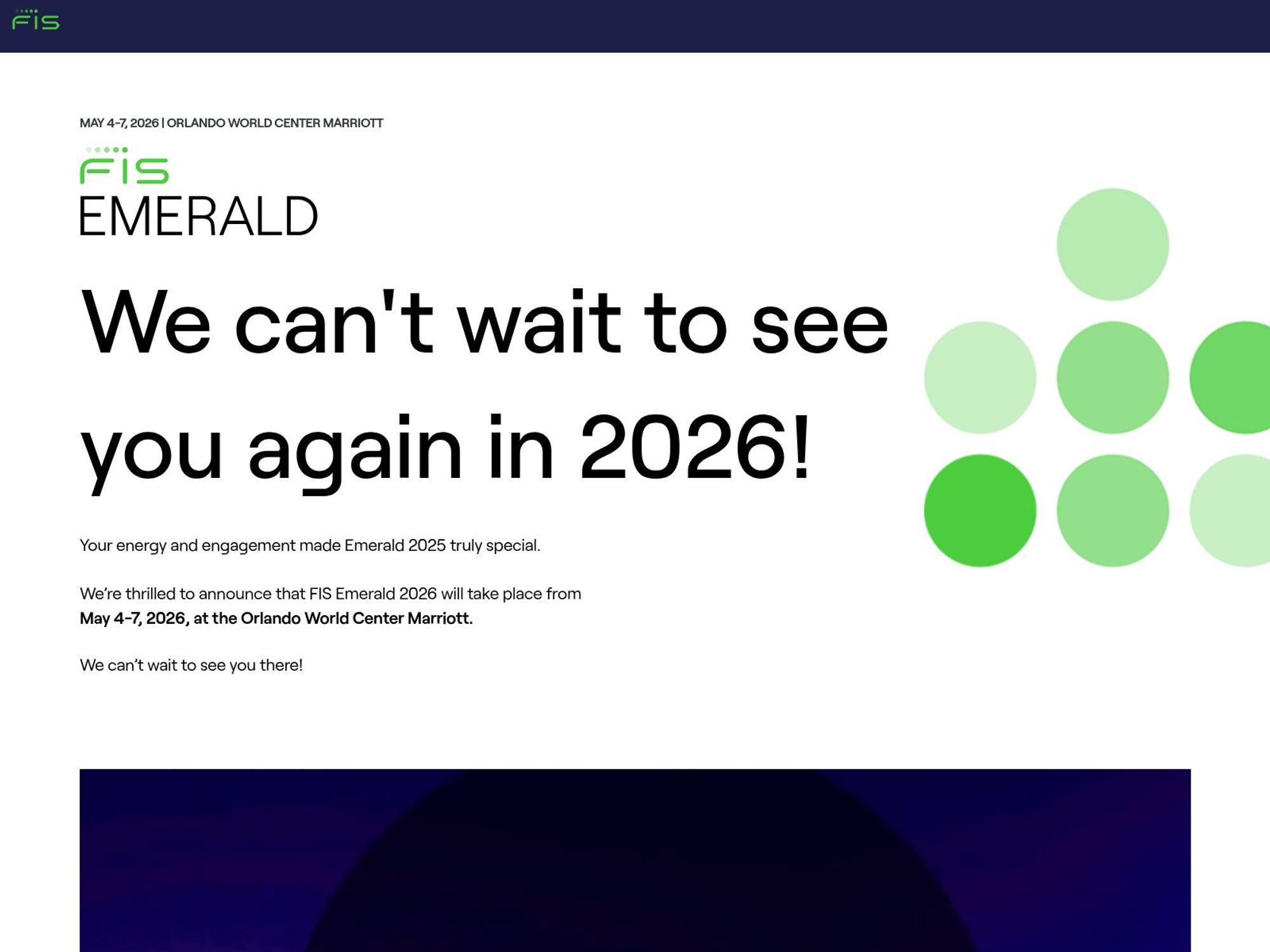 FIS Emerald 2026 website