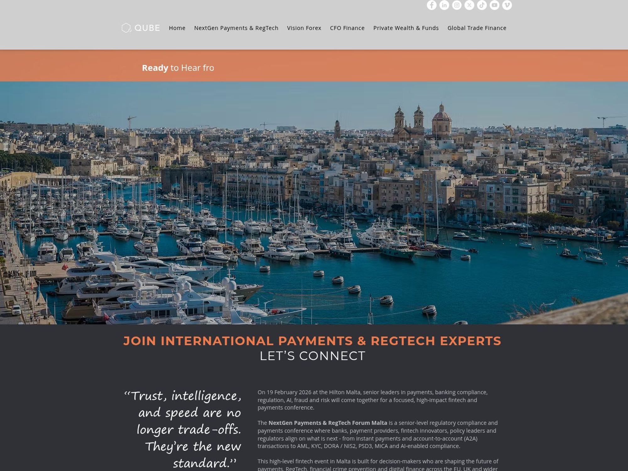 NextGen Payments & RegTech Forum website