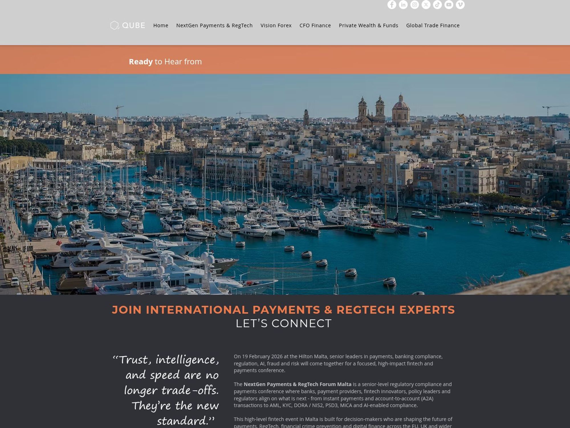 NextGen Payments & RegTech Forum website