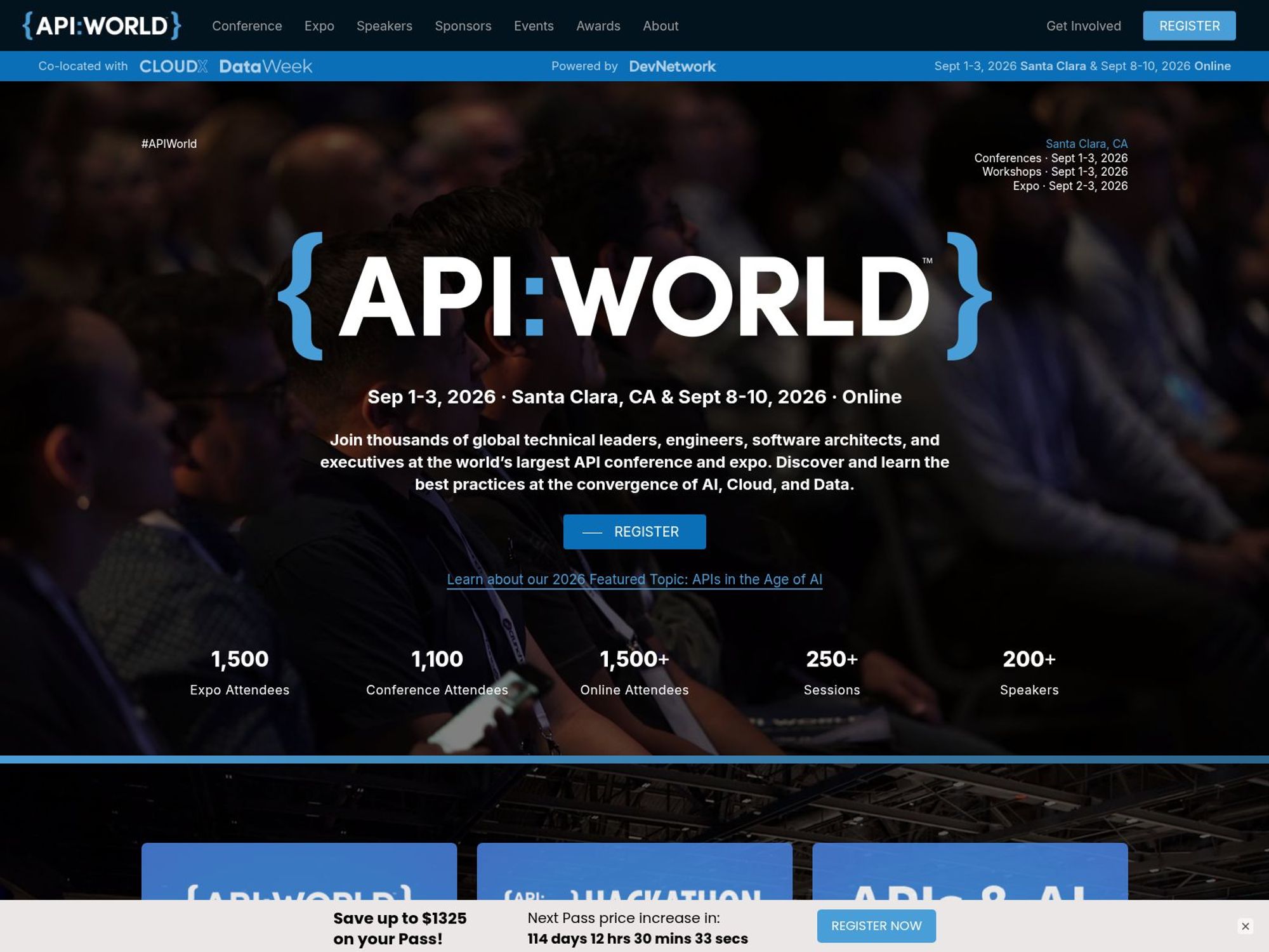 API World 2026 website