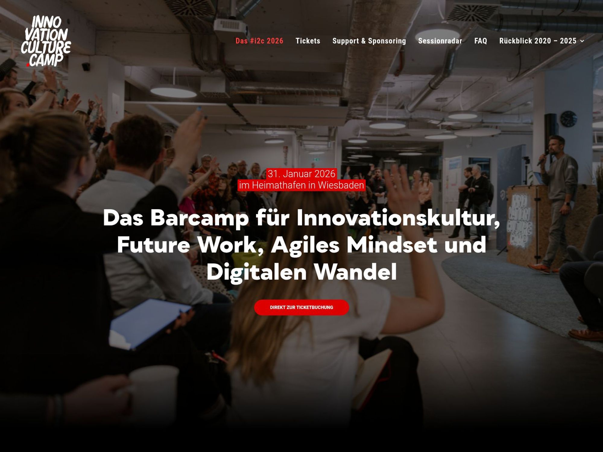 Innovation Culture Camp 2026 website