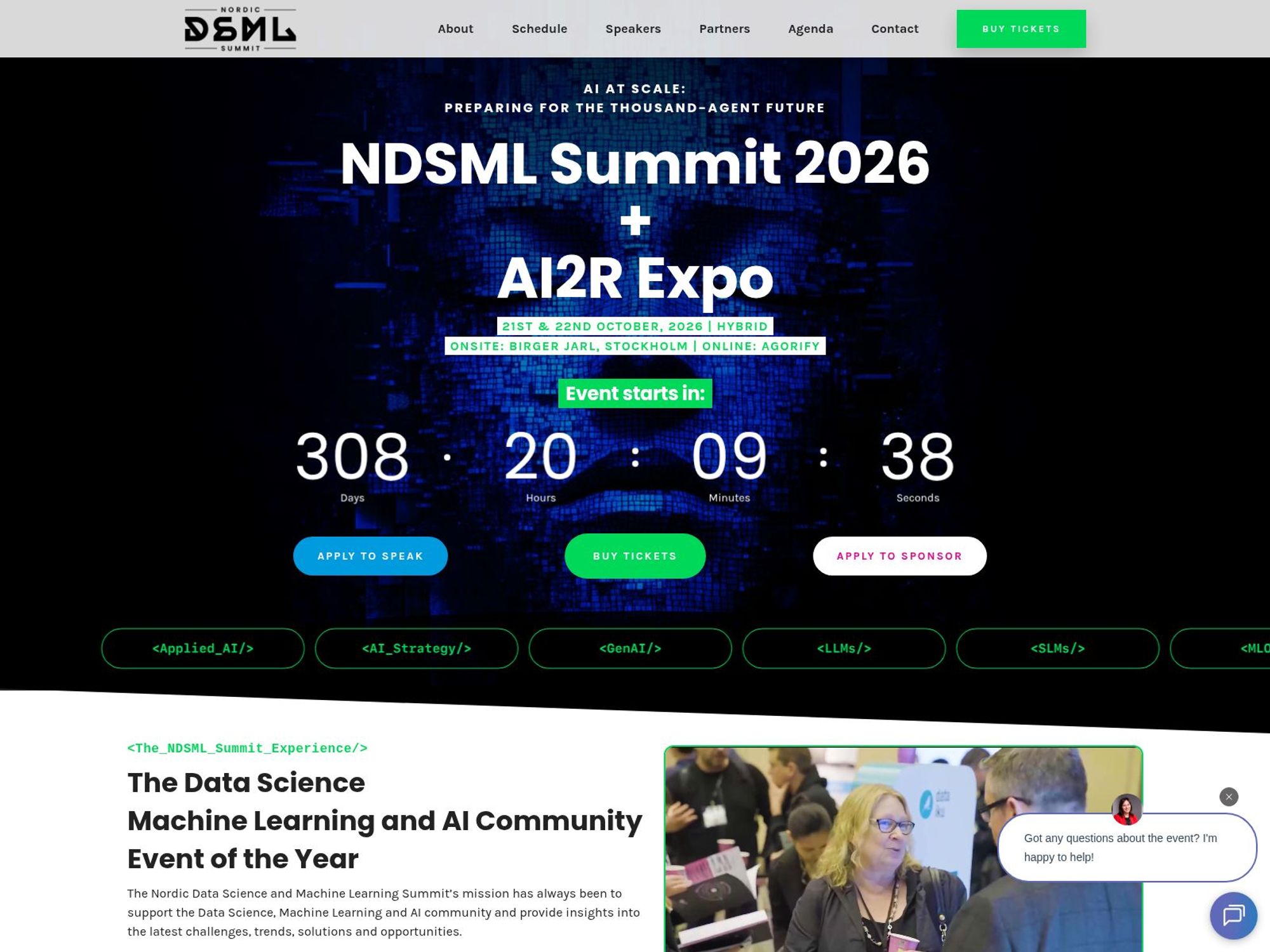 Nordic Data Science and Machine Learning Summit 2026 website