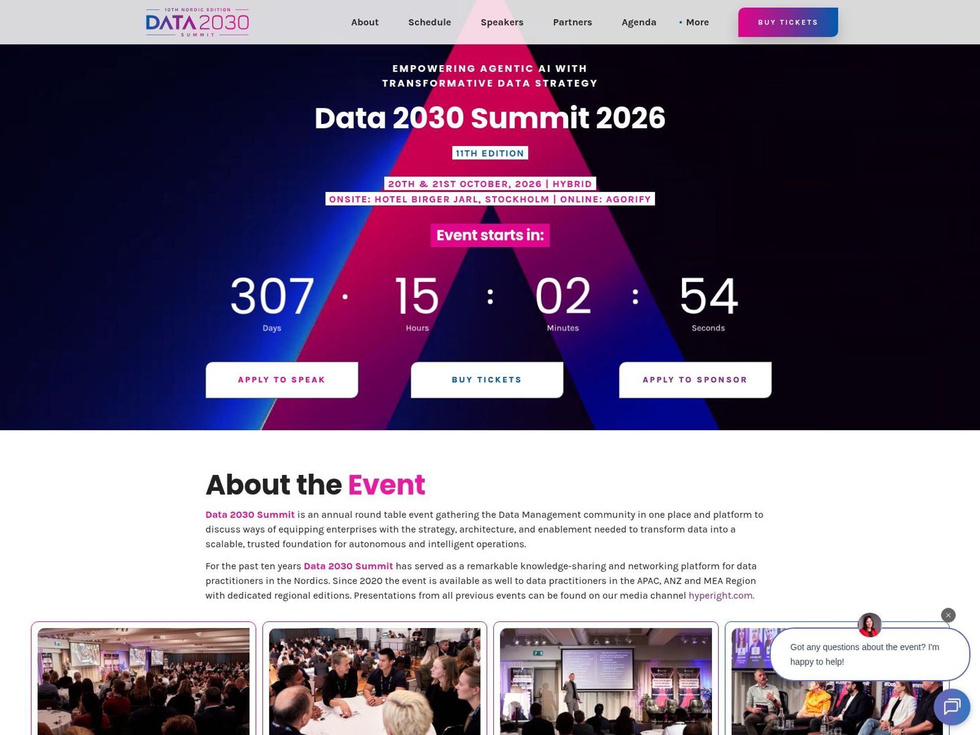 Data 2030 Summit 2026 website