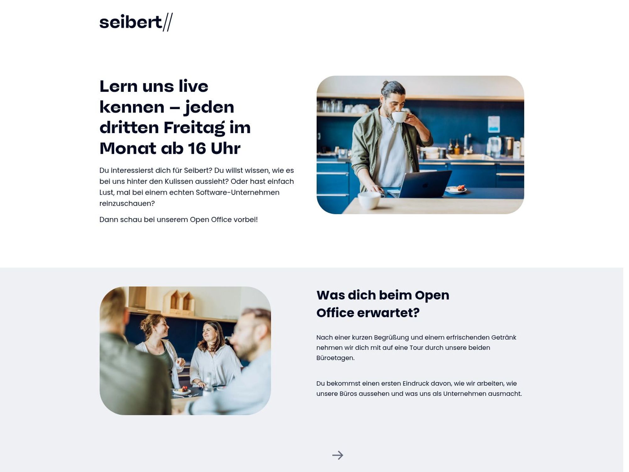 Seibert Group Open Office Januar 2026 website