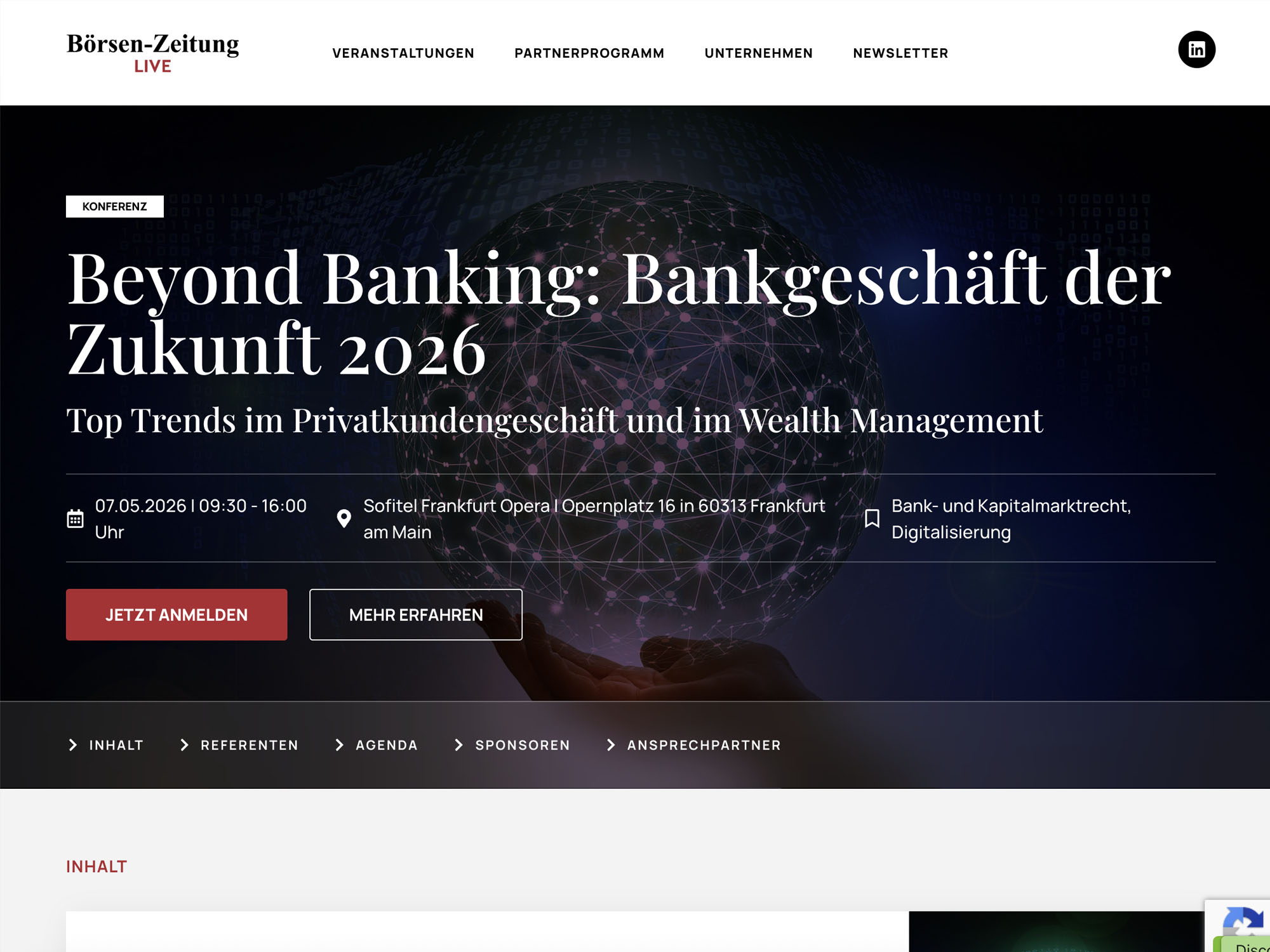 Beyond Banking: Bankgeschäft der Zukunft 2026 website