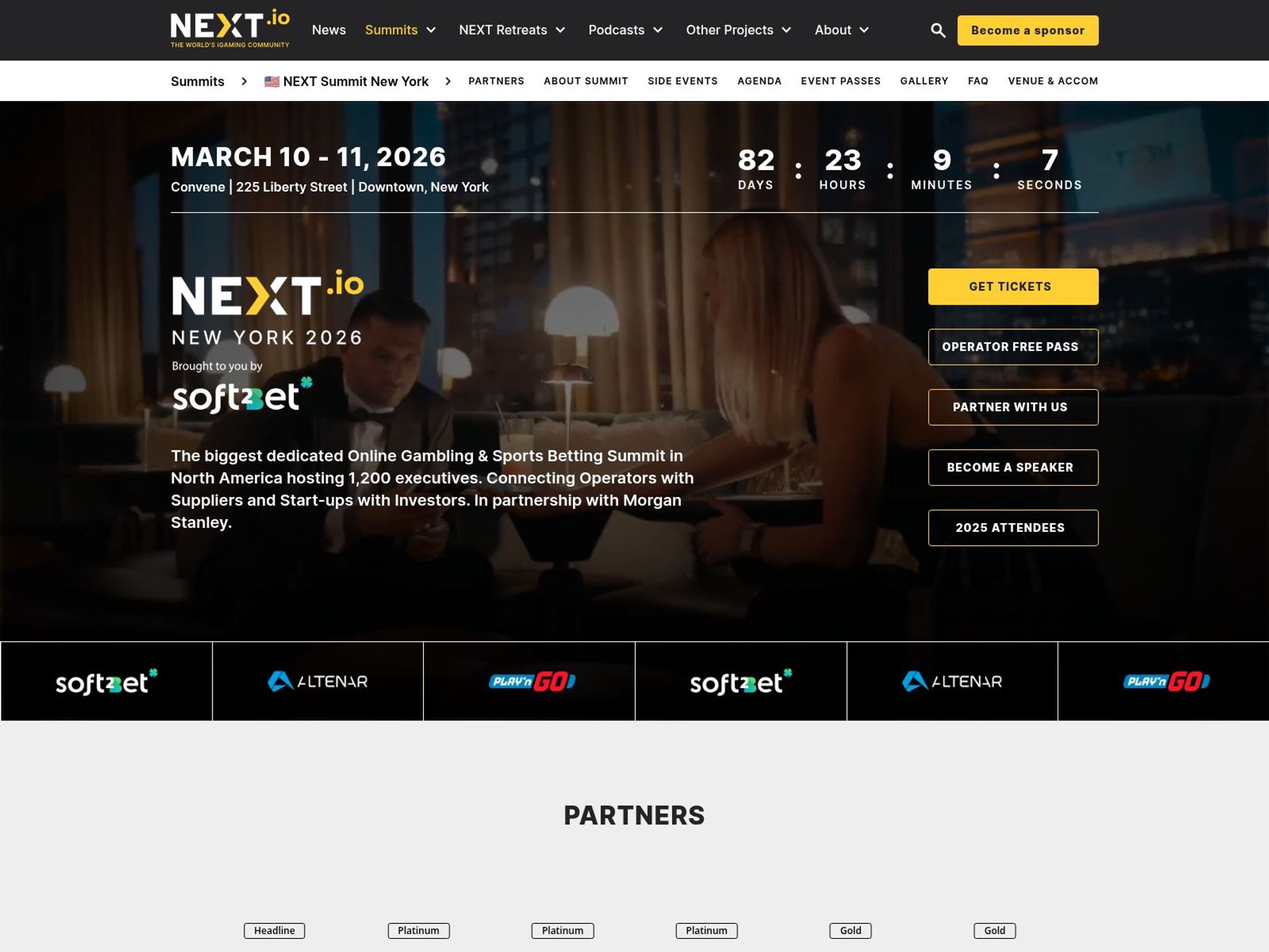 NEXT Summit New York 2026 website