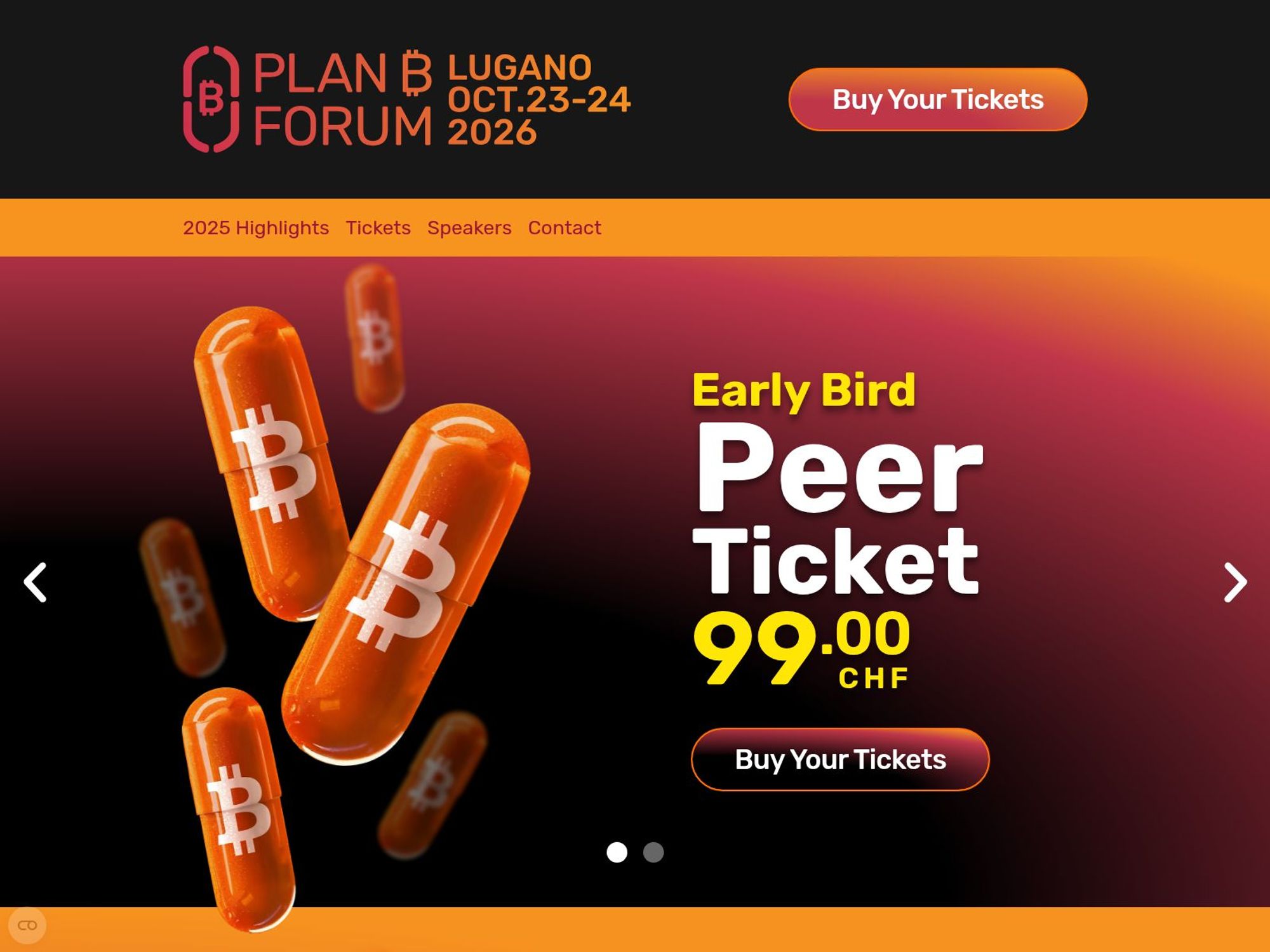 Lugano Plan ₿ Forum 2026 website