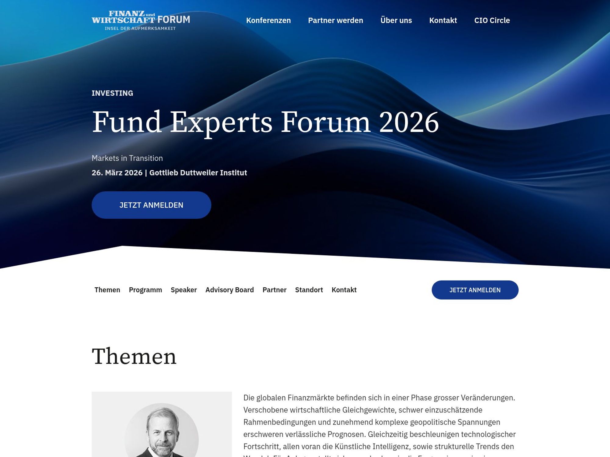 Fund Experts Forum 2026 website