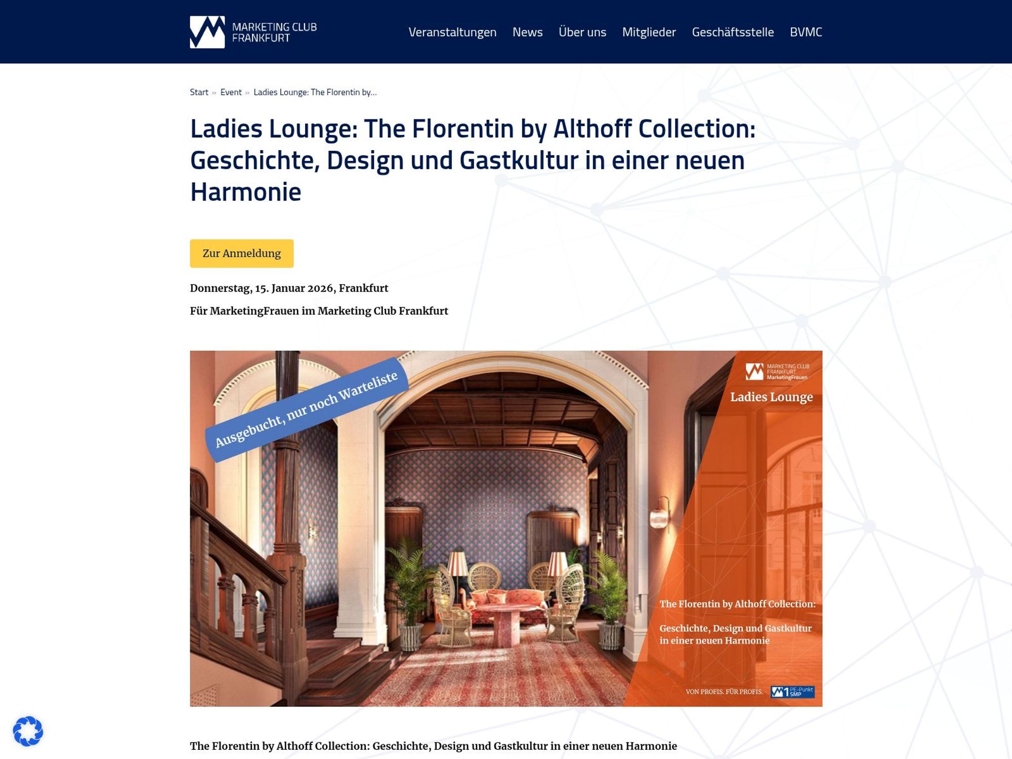 Ladies Lounge: The Florentin by Althoff Collection: Geschichte, Design und Gastkultur in einer neuen Harmonie website