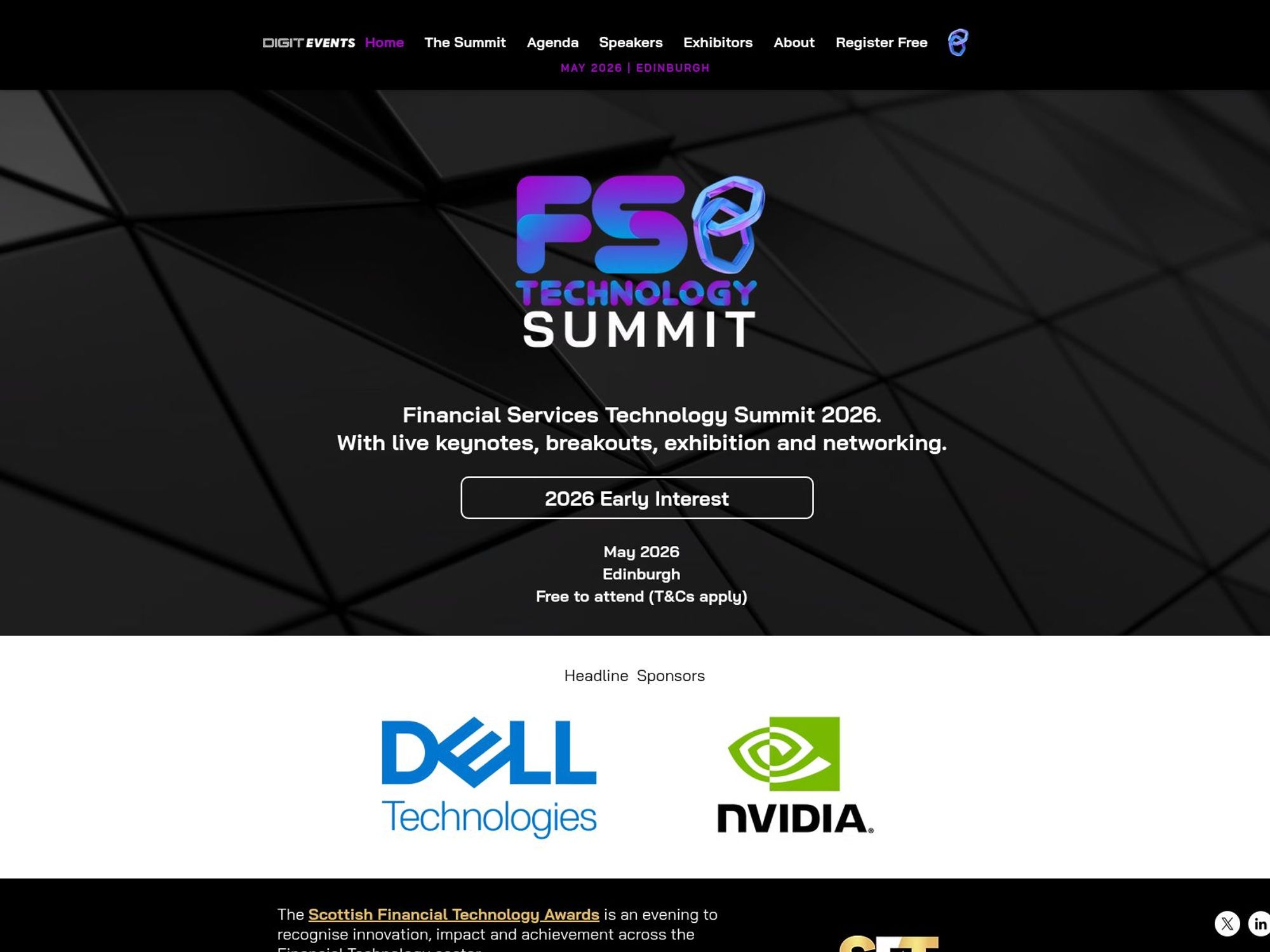 Financial Services Technology Summit 2026 website