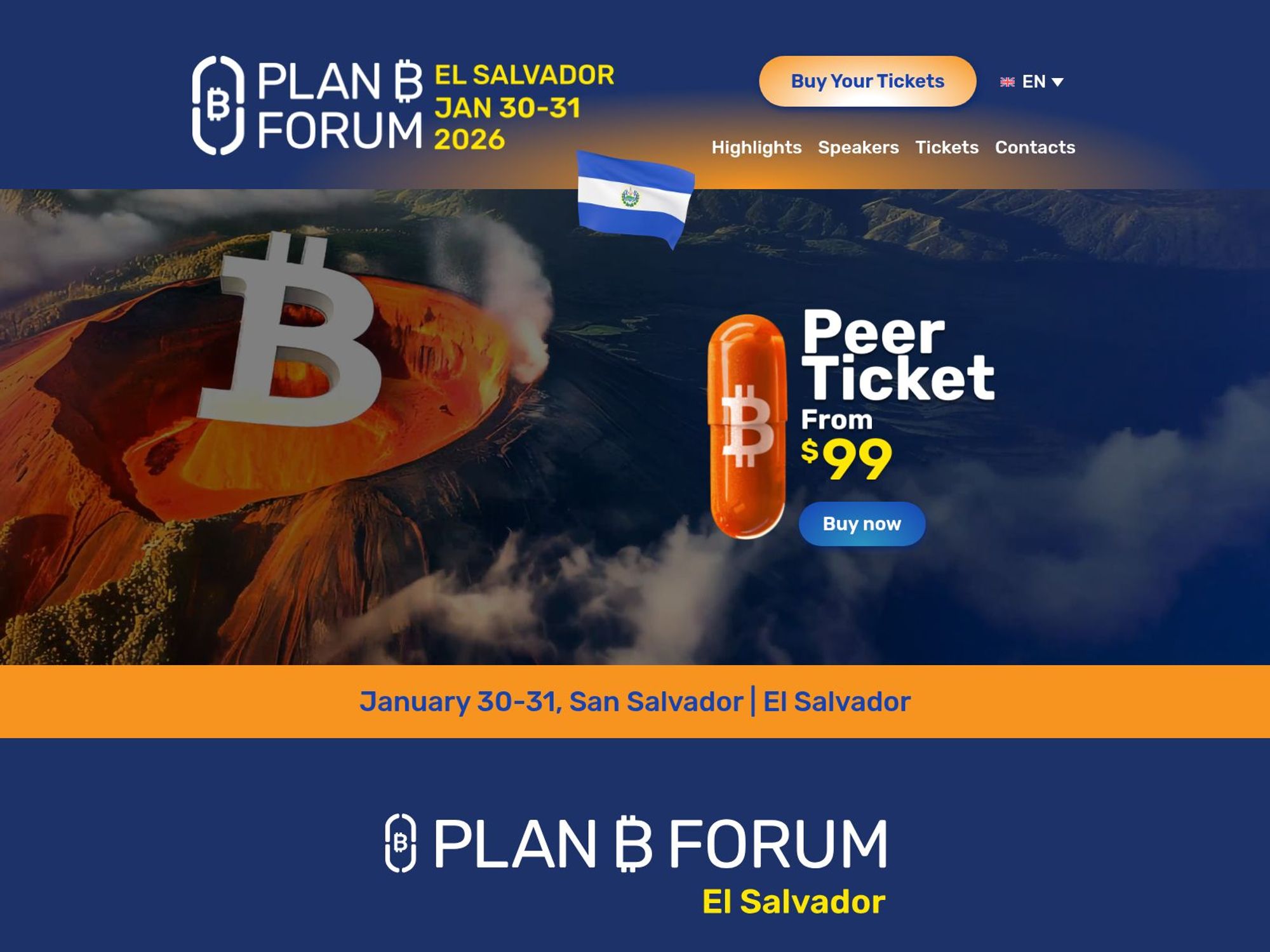 Plan ₿ Forum El Salvador website