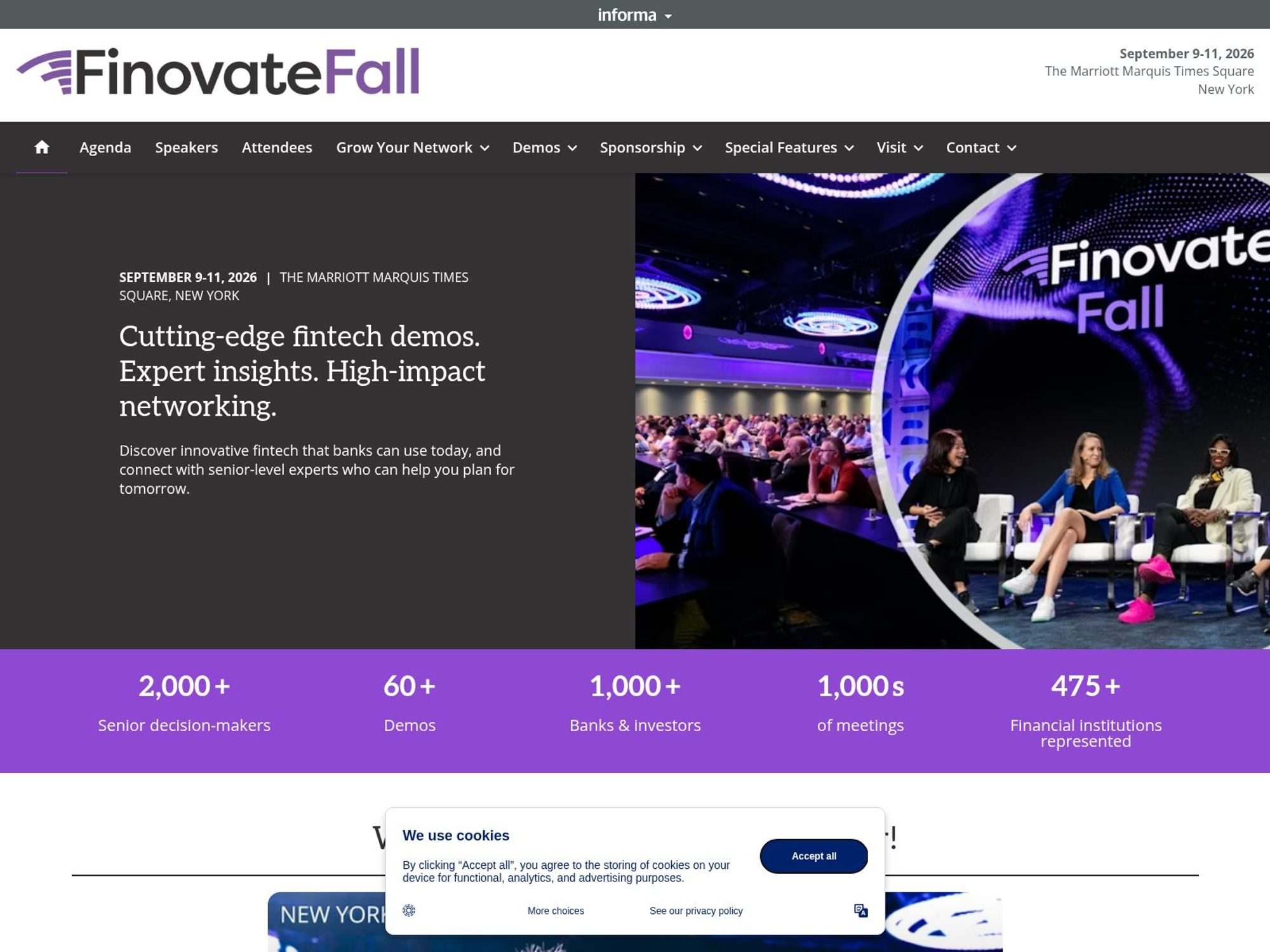 FinovateFall Fintech website