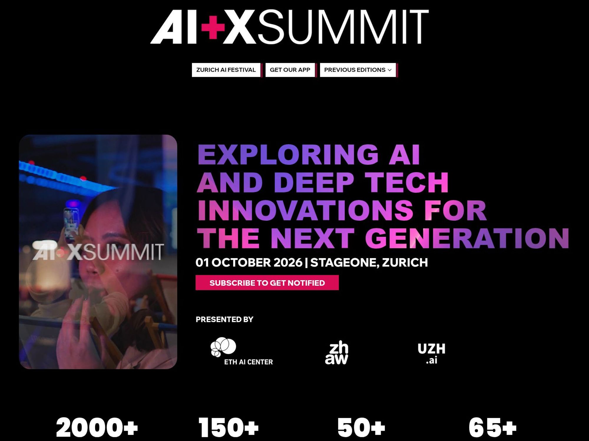 AI+X Summit website