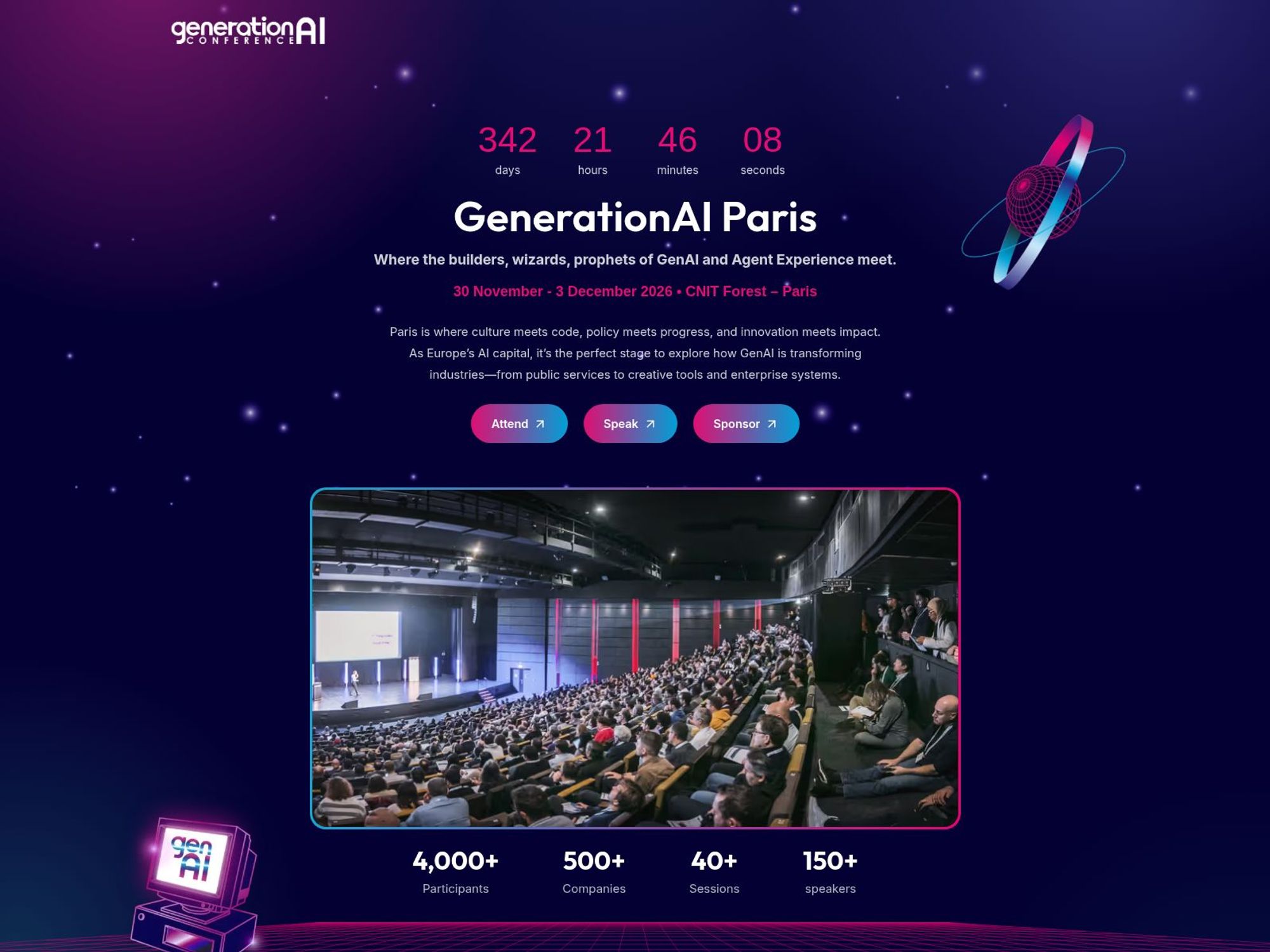 GenerationAI Paris website