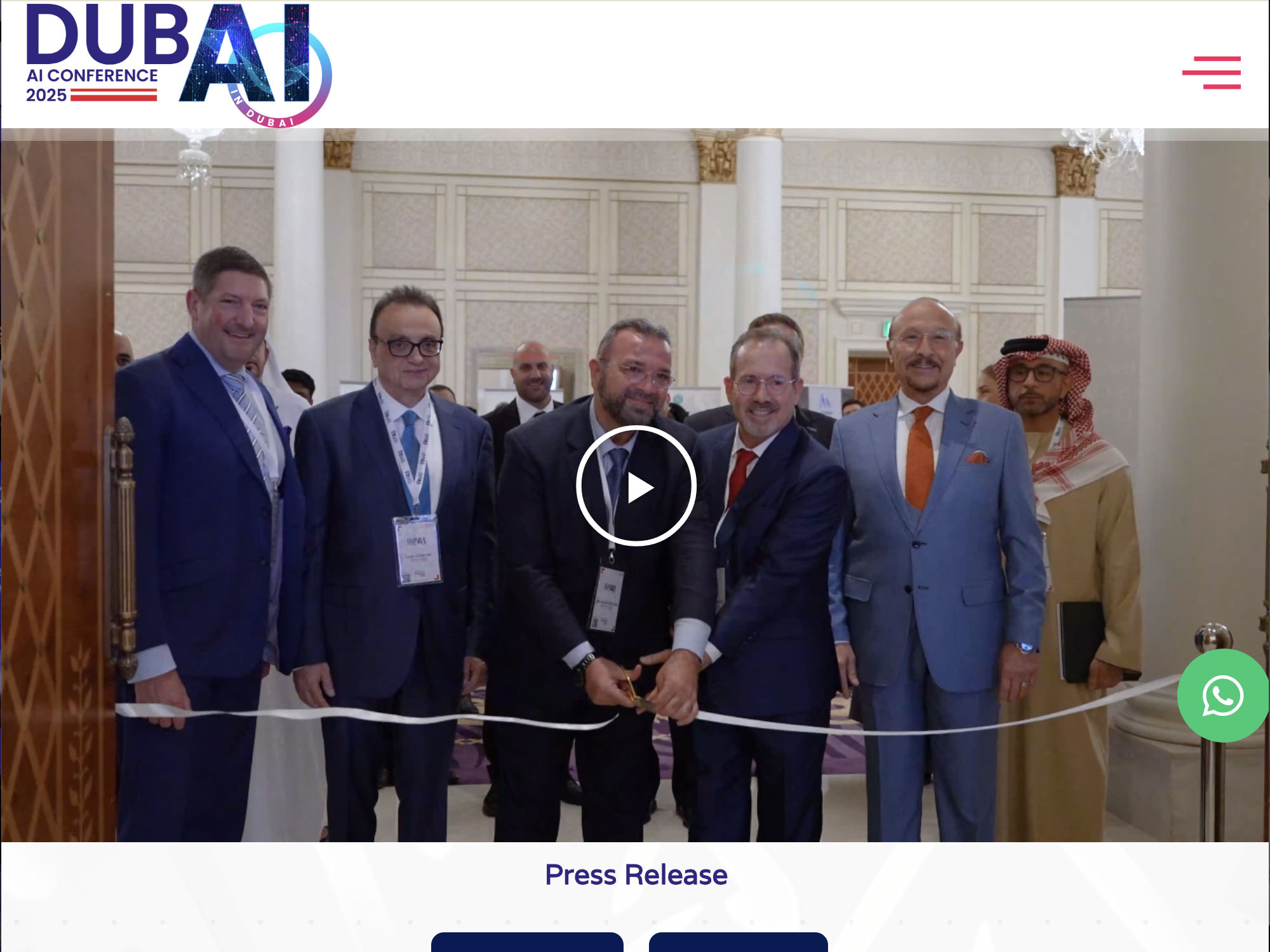 AI in Dubai Conference 2026 screenshot