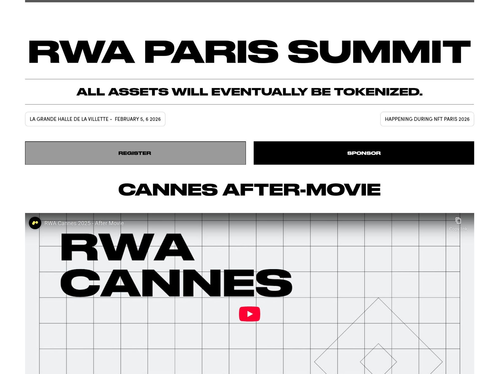 RWA Paris website