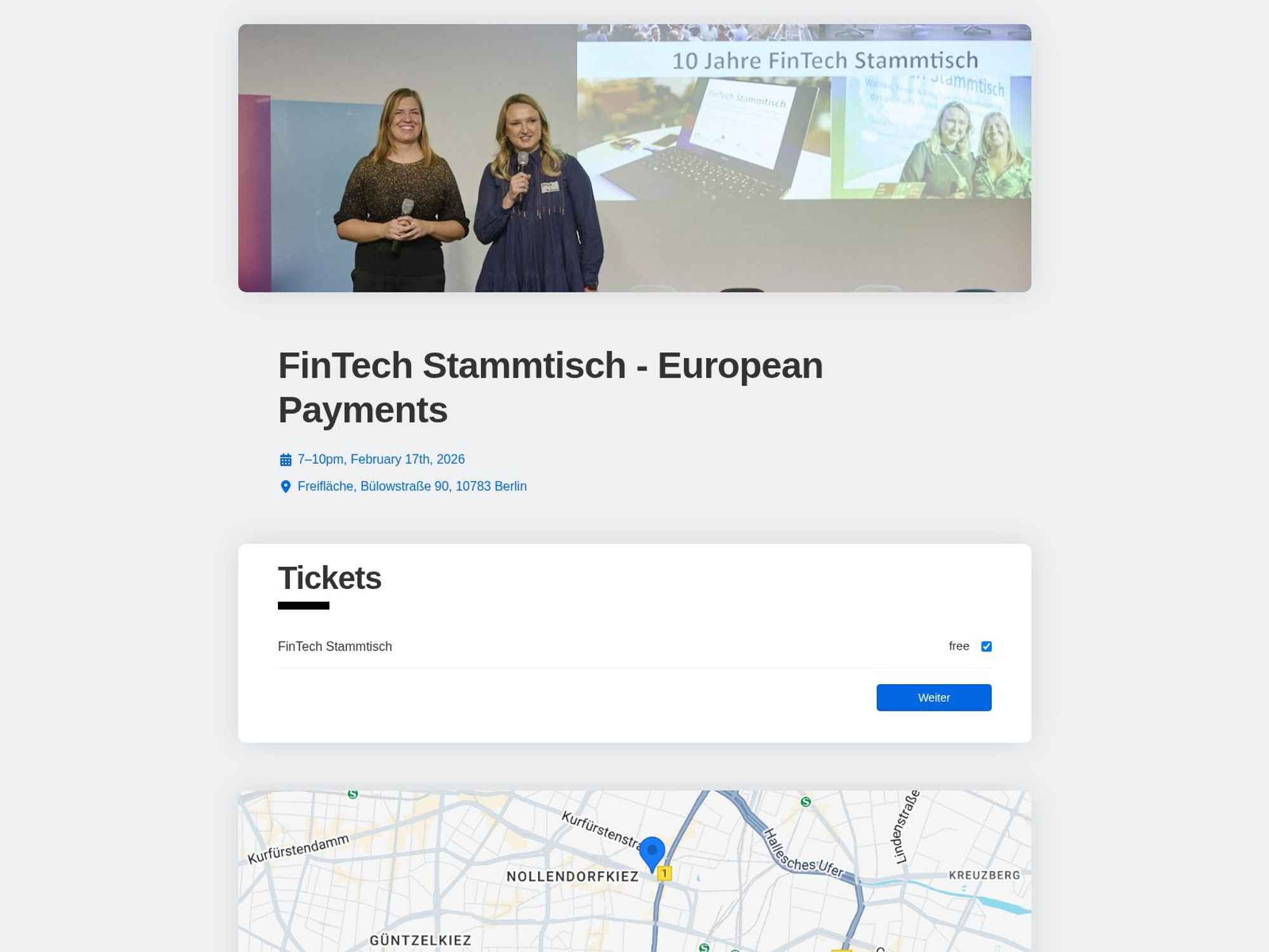 FinTech Stammtisch Berlin - European Payments website
