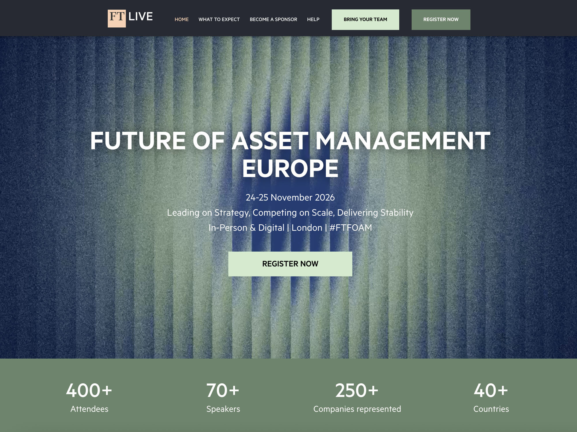 Future of Asset Management Europe 2026 website