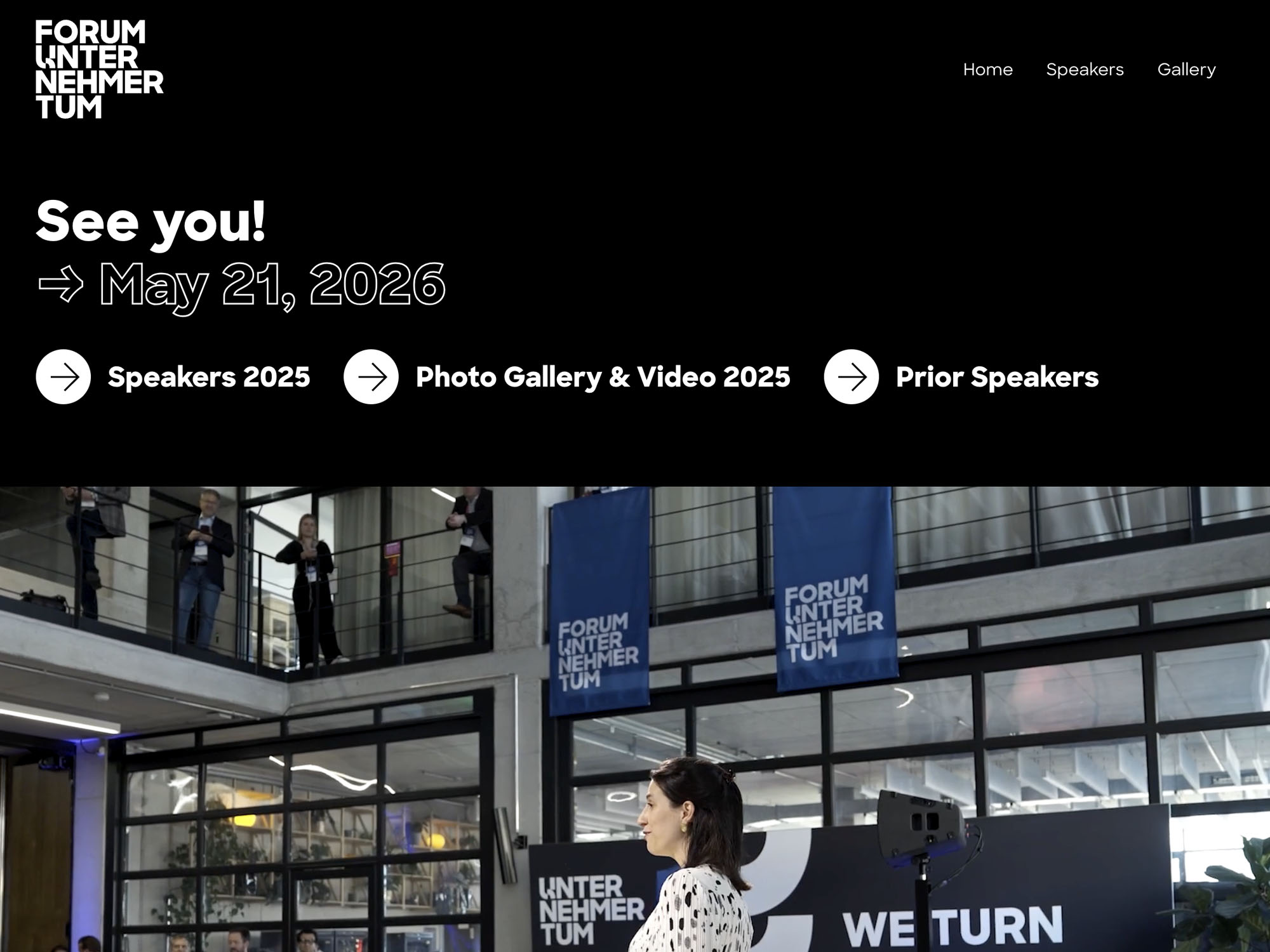 Forum UnternehmerTUM 2026 website