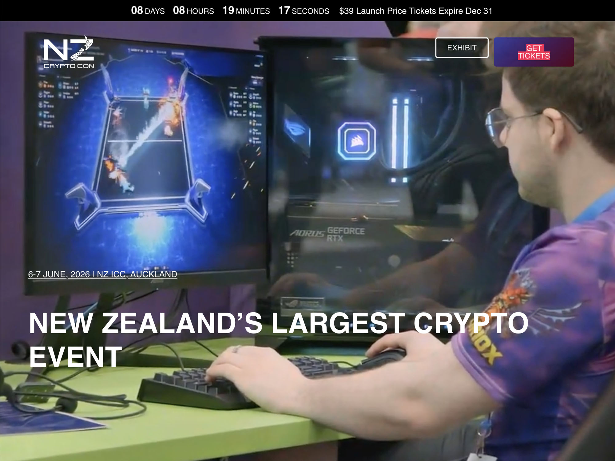 New Zealand Cryptocon 2026 website
