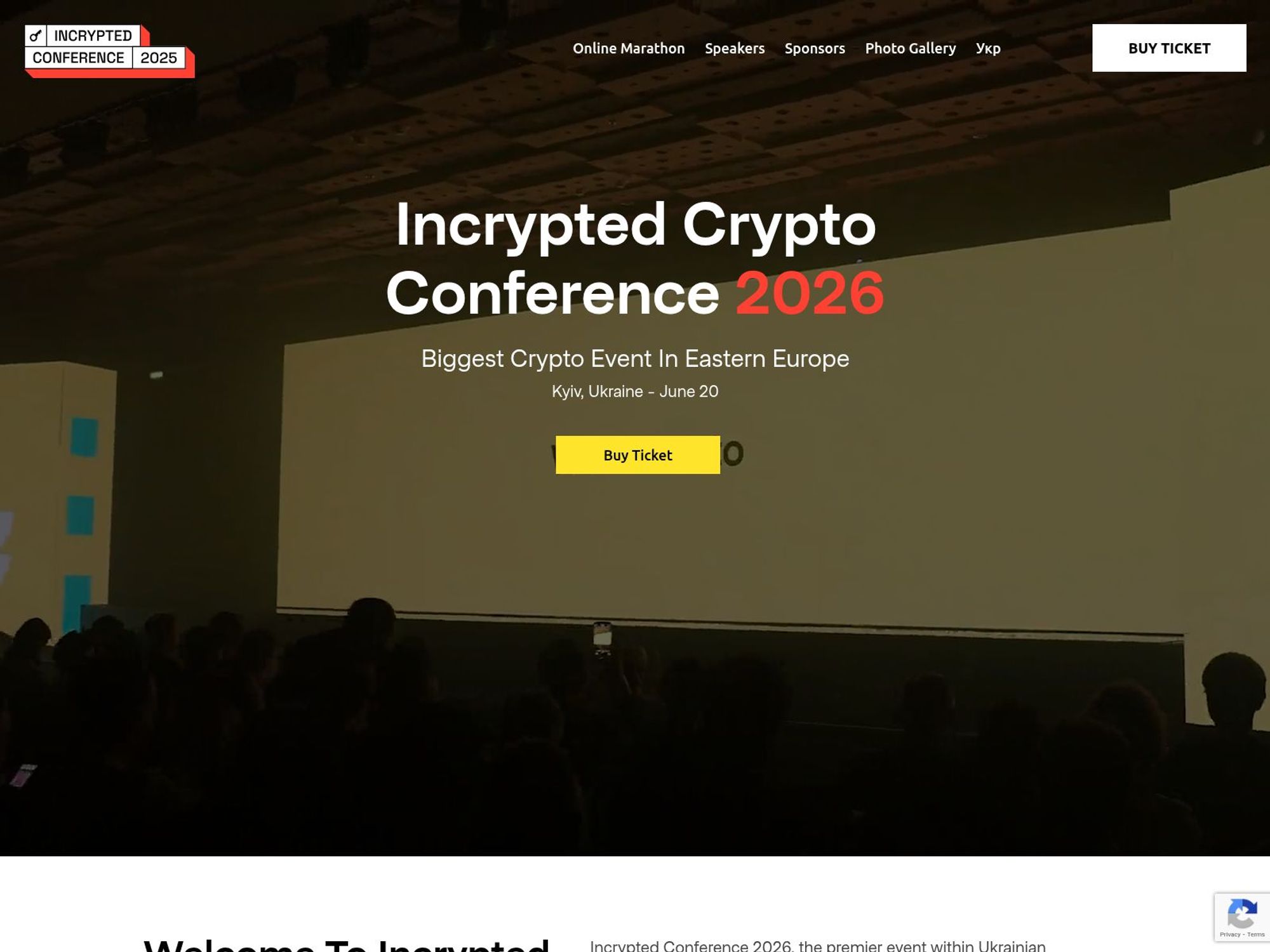 Incrypted Conference 2026 website