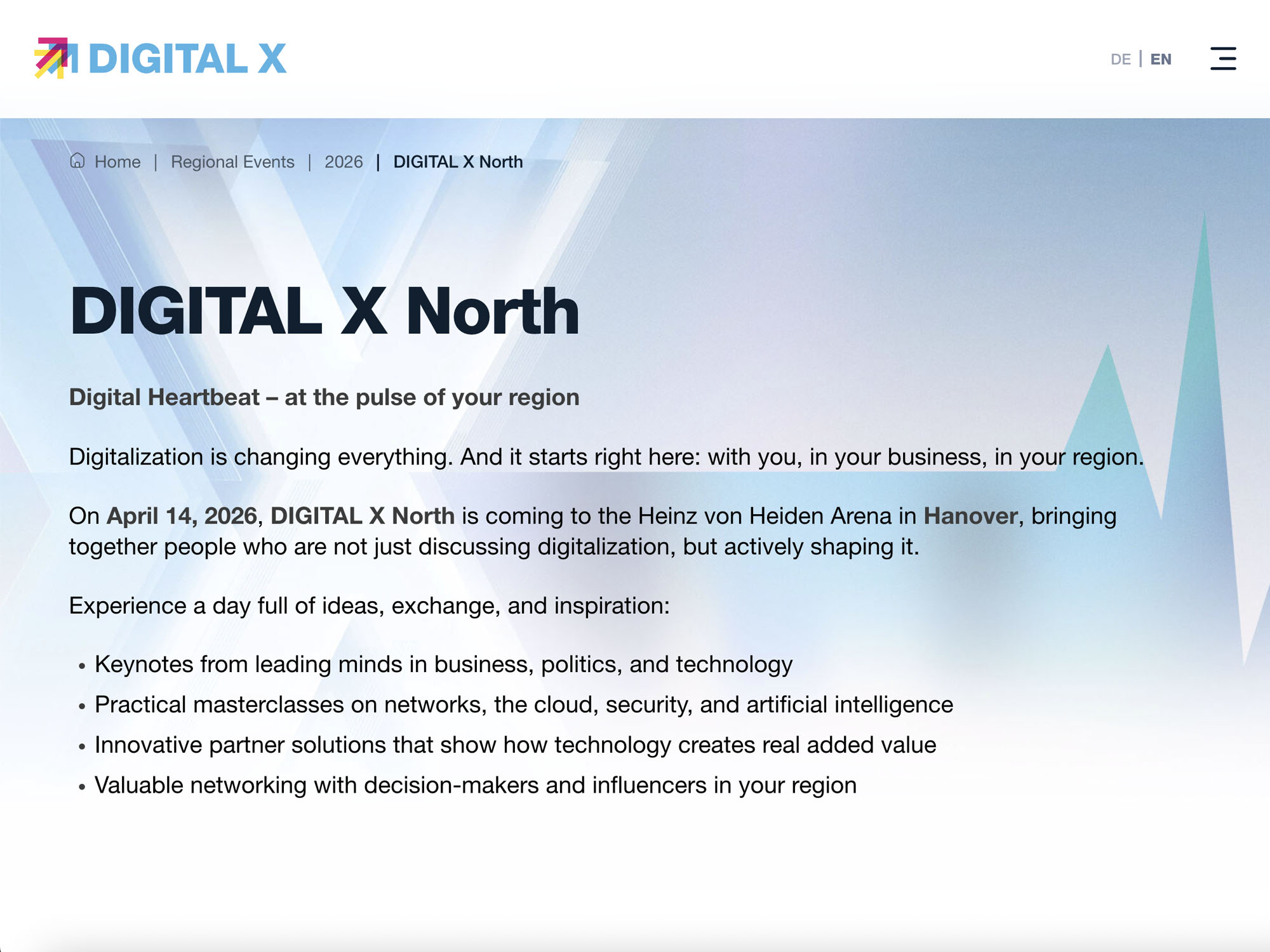 DIGITAL X North website