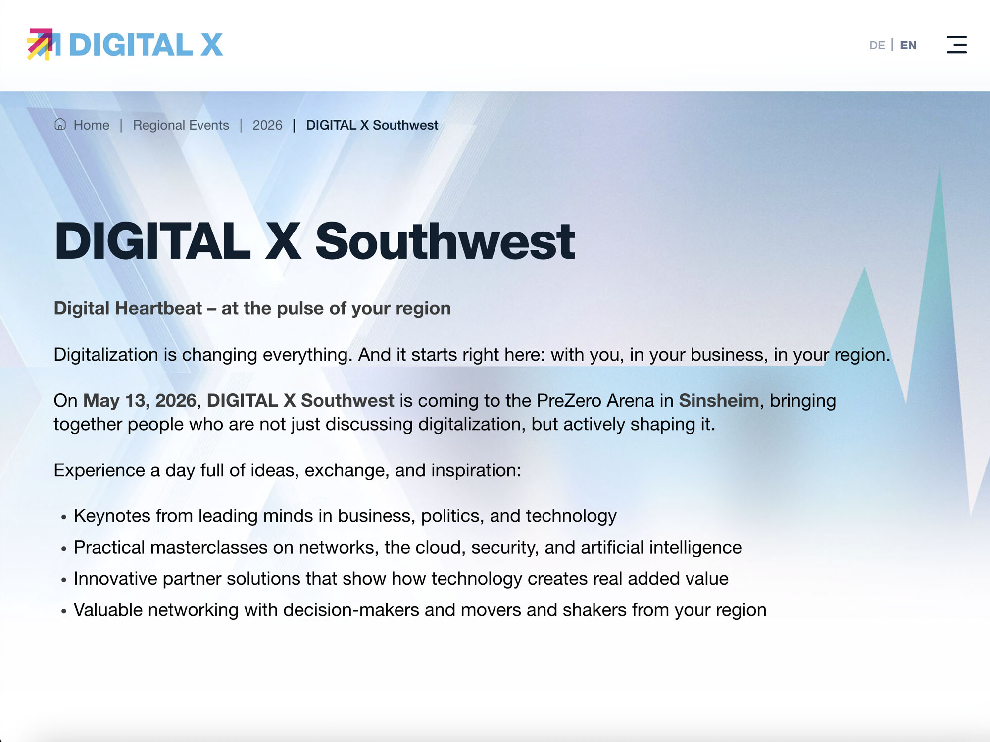 DIGITAL X Southwest screenshot