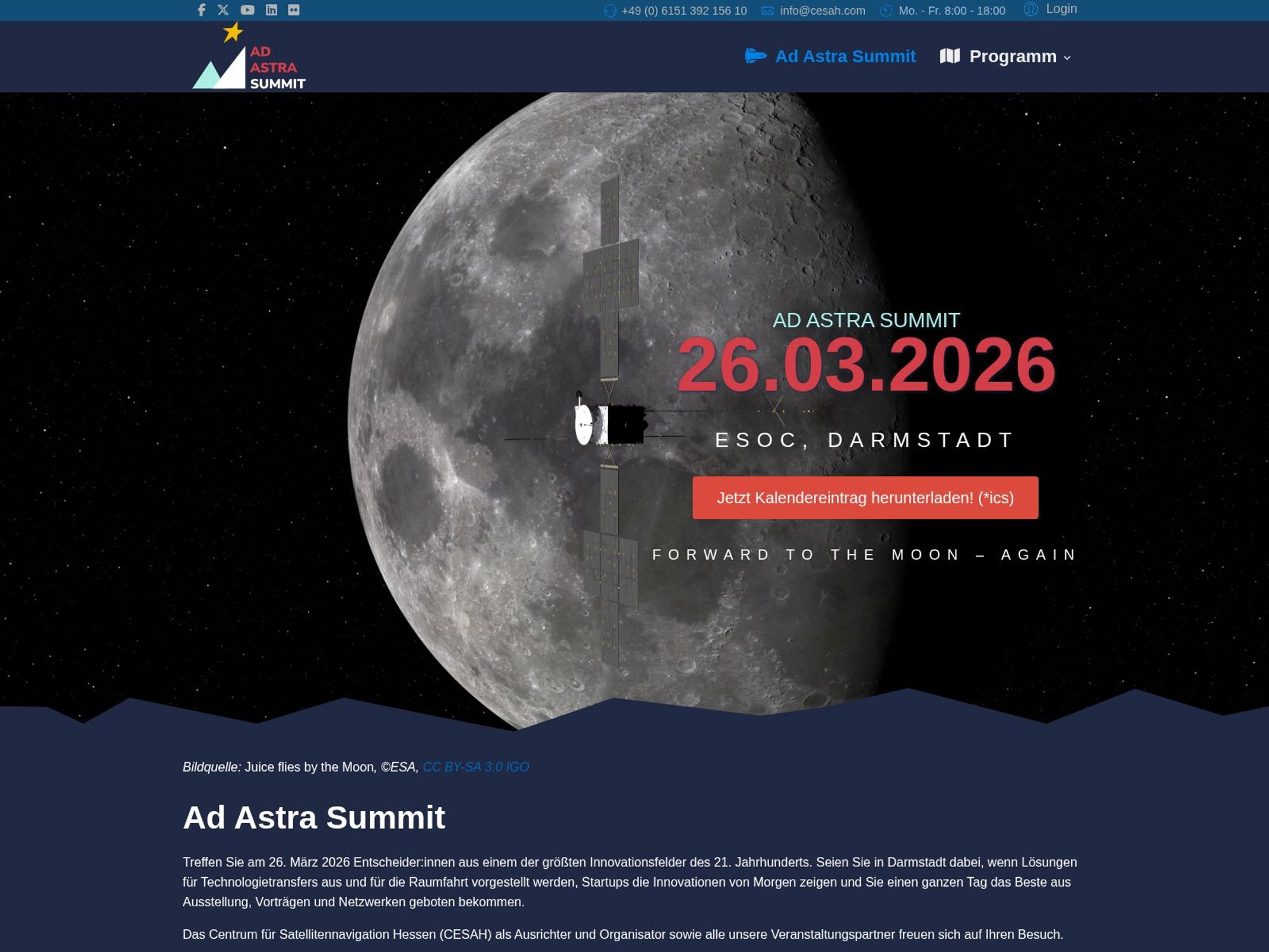 Ad Astra Summit 2026 website
