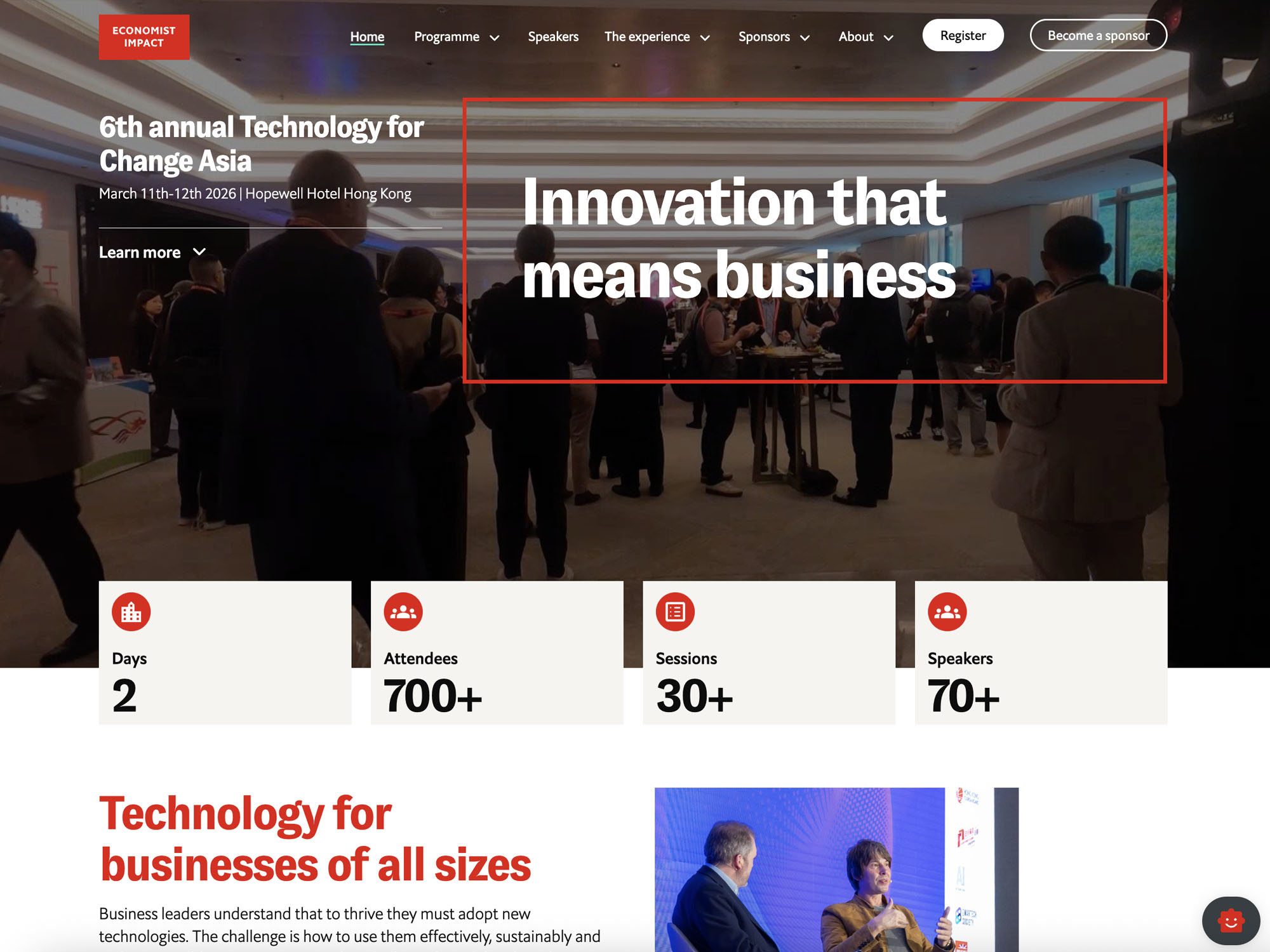 6th annual Technology for Change Asia website