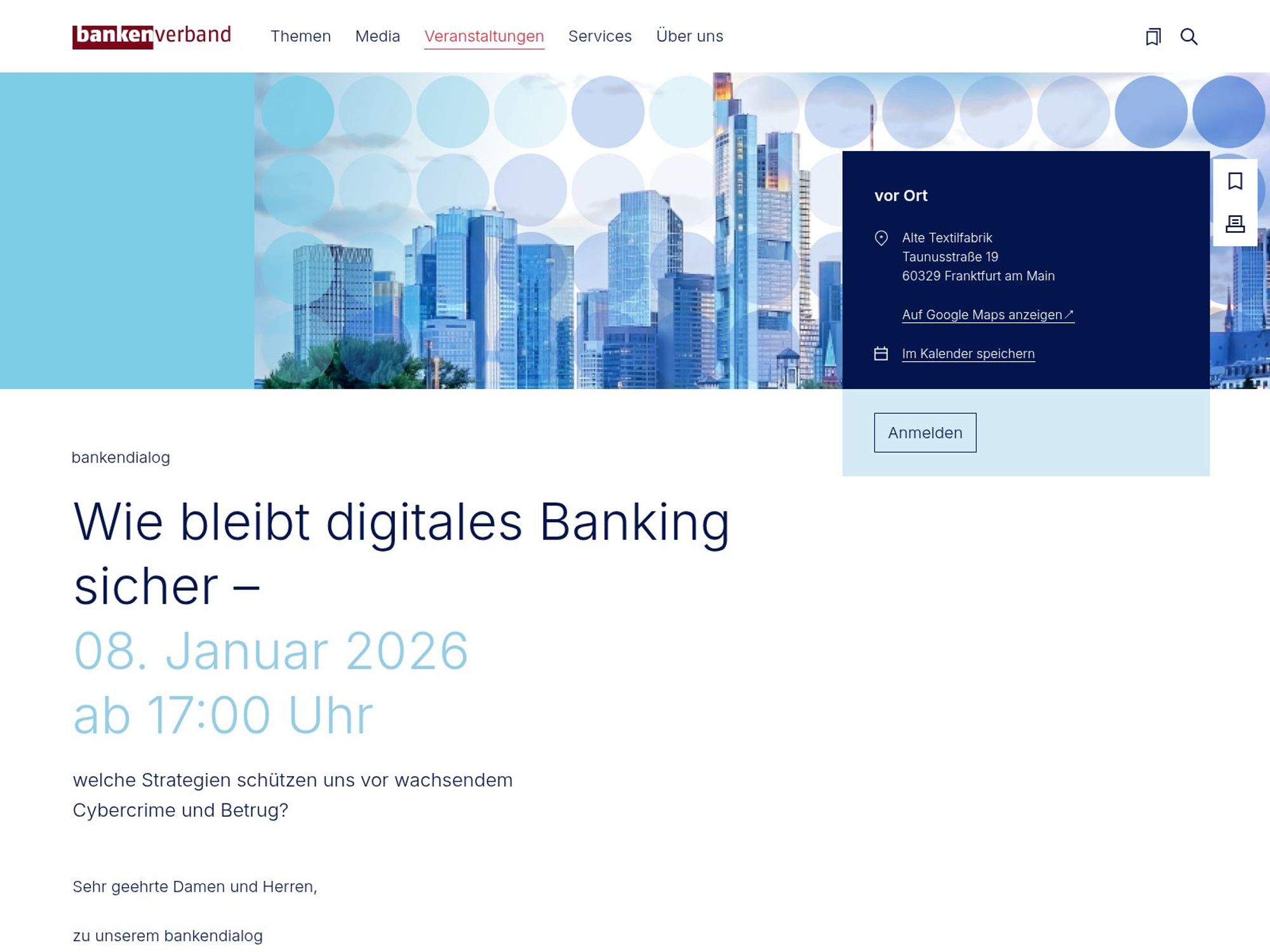 Bankendialog: Wie bleibt digitales Banking sicher? website
