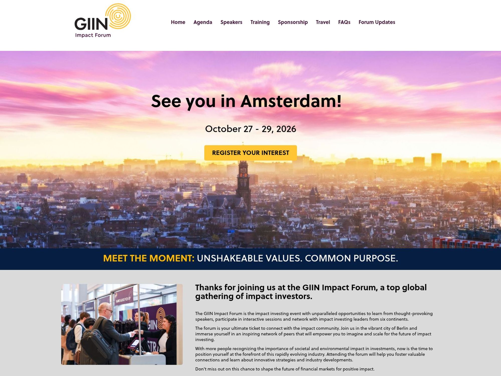 GIIN Impact Forum 2026 website