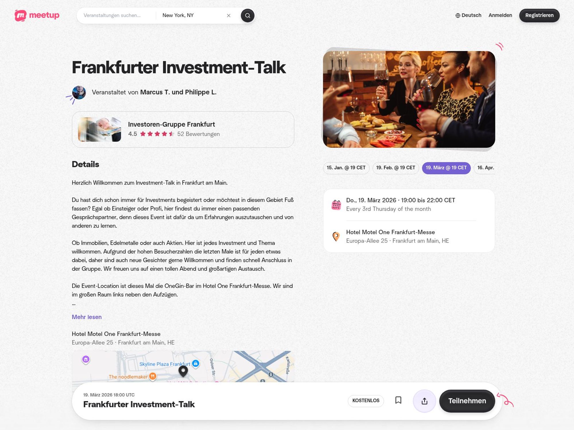 Frankfurter Investment-Talk website