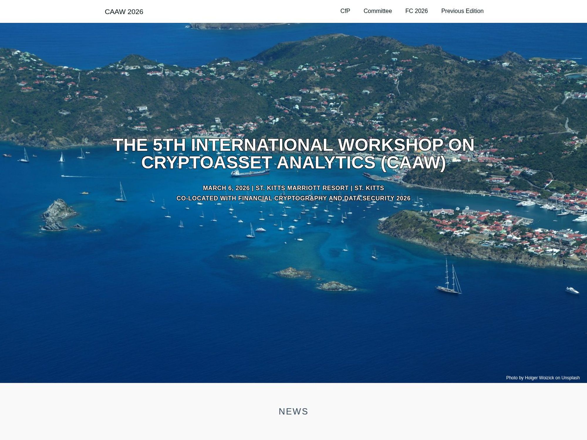 The 5th International Workshop on Cryptoasset Analytics (CAAW) website