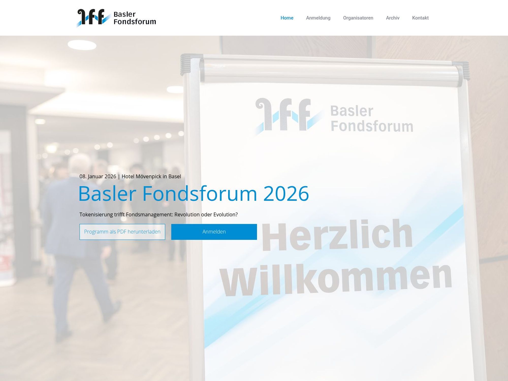 Basler Fondsforum 2026 website