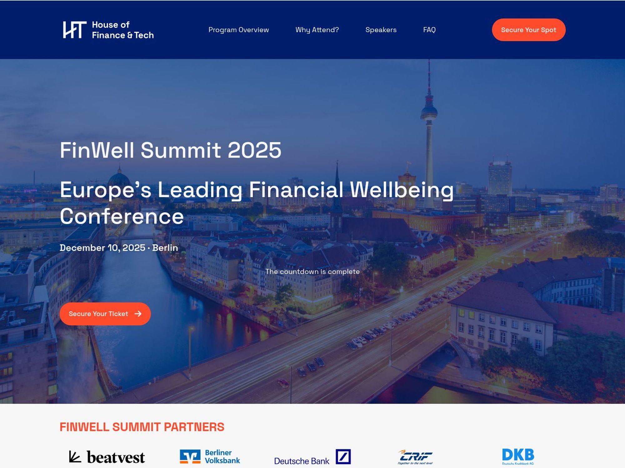 FinWell Summit 2026 website
