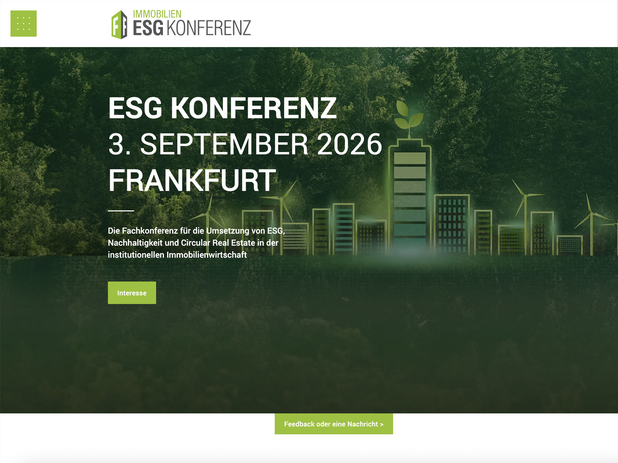 Immobilien ESG Konferenz 2025 website