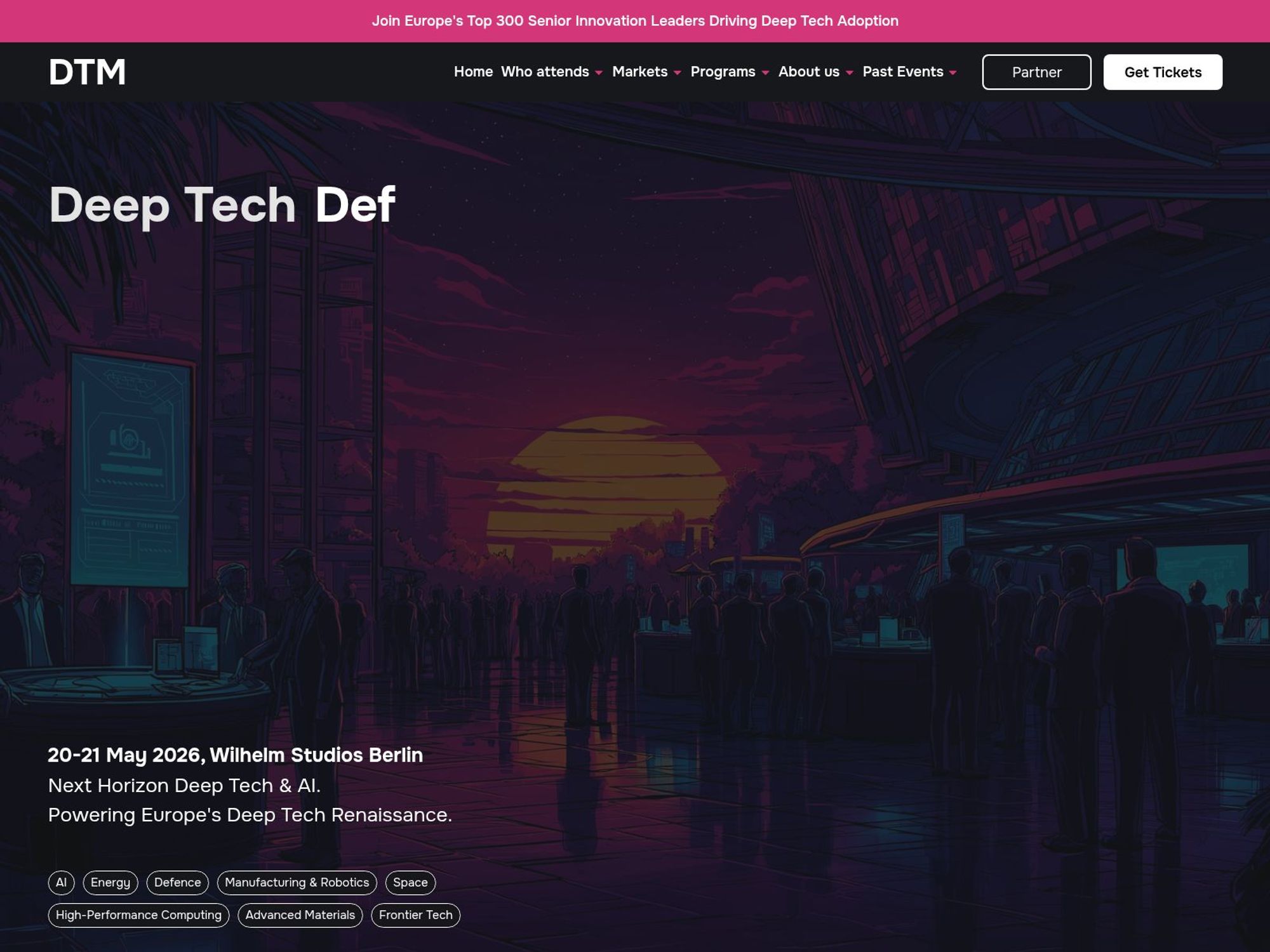 Deep Tech Momentum website
