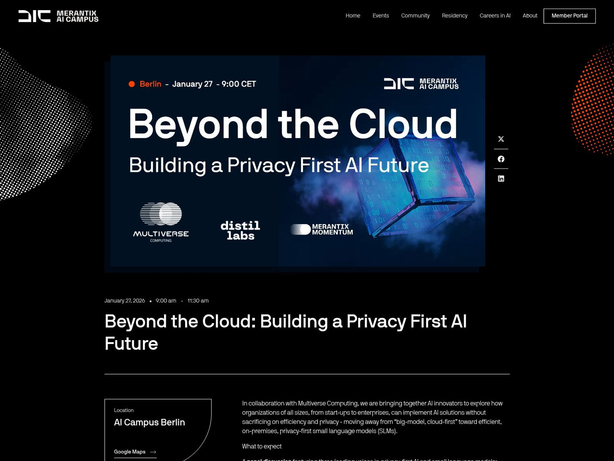 Beyond the Cloud website