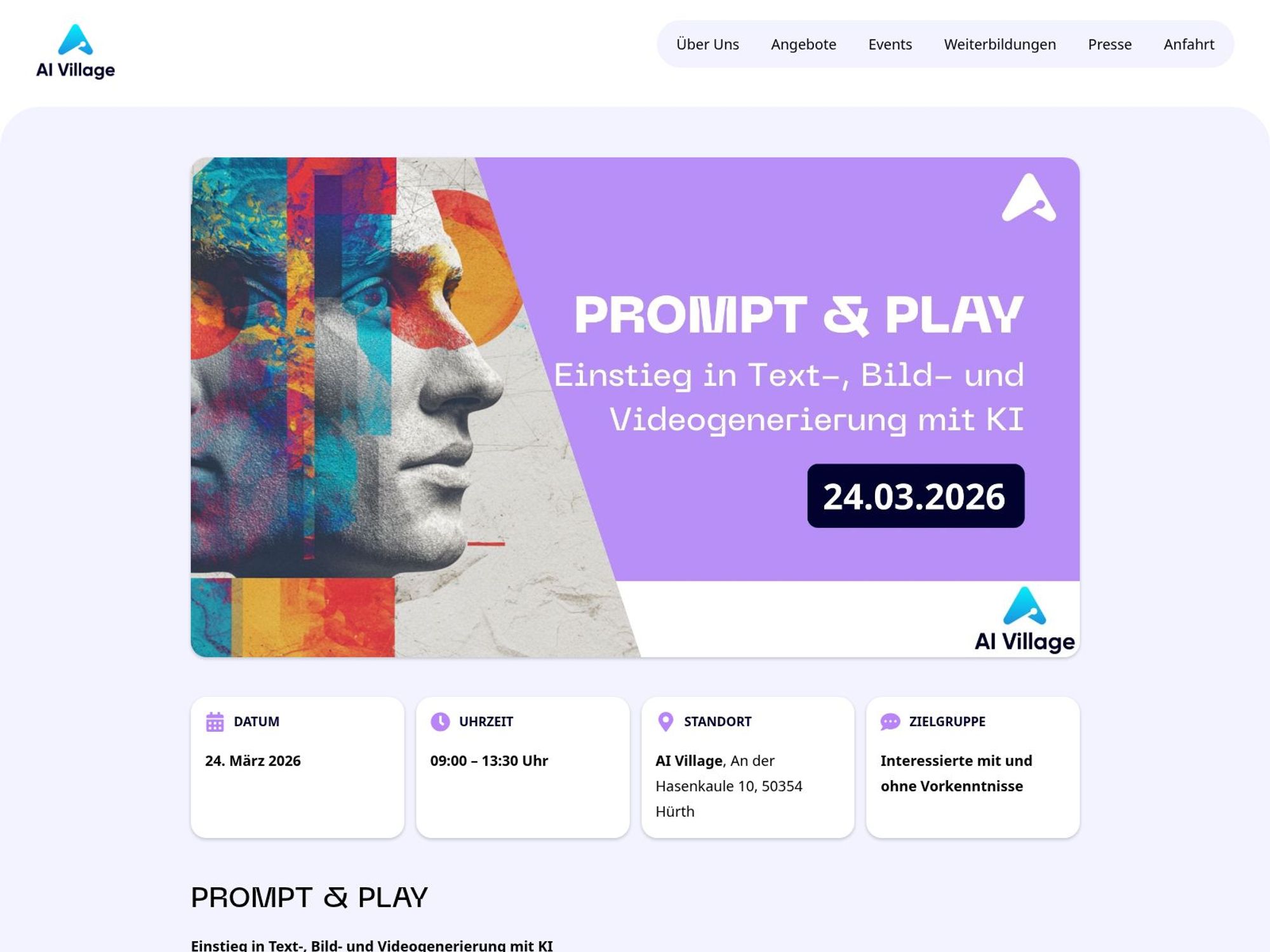 Prompt & Play website
