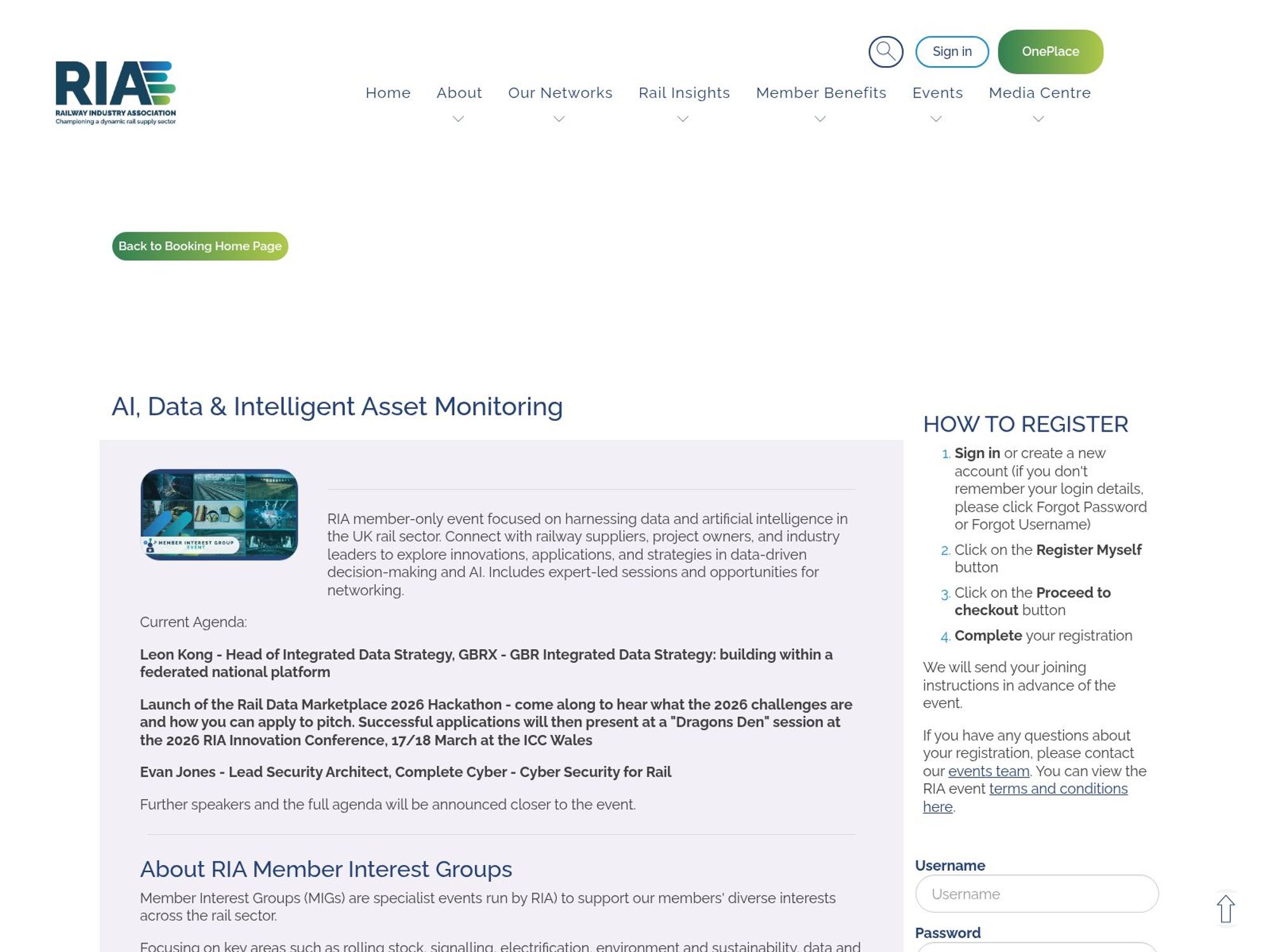 AI, Data & Intelligent Asset Monitoring website