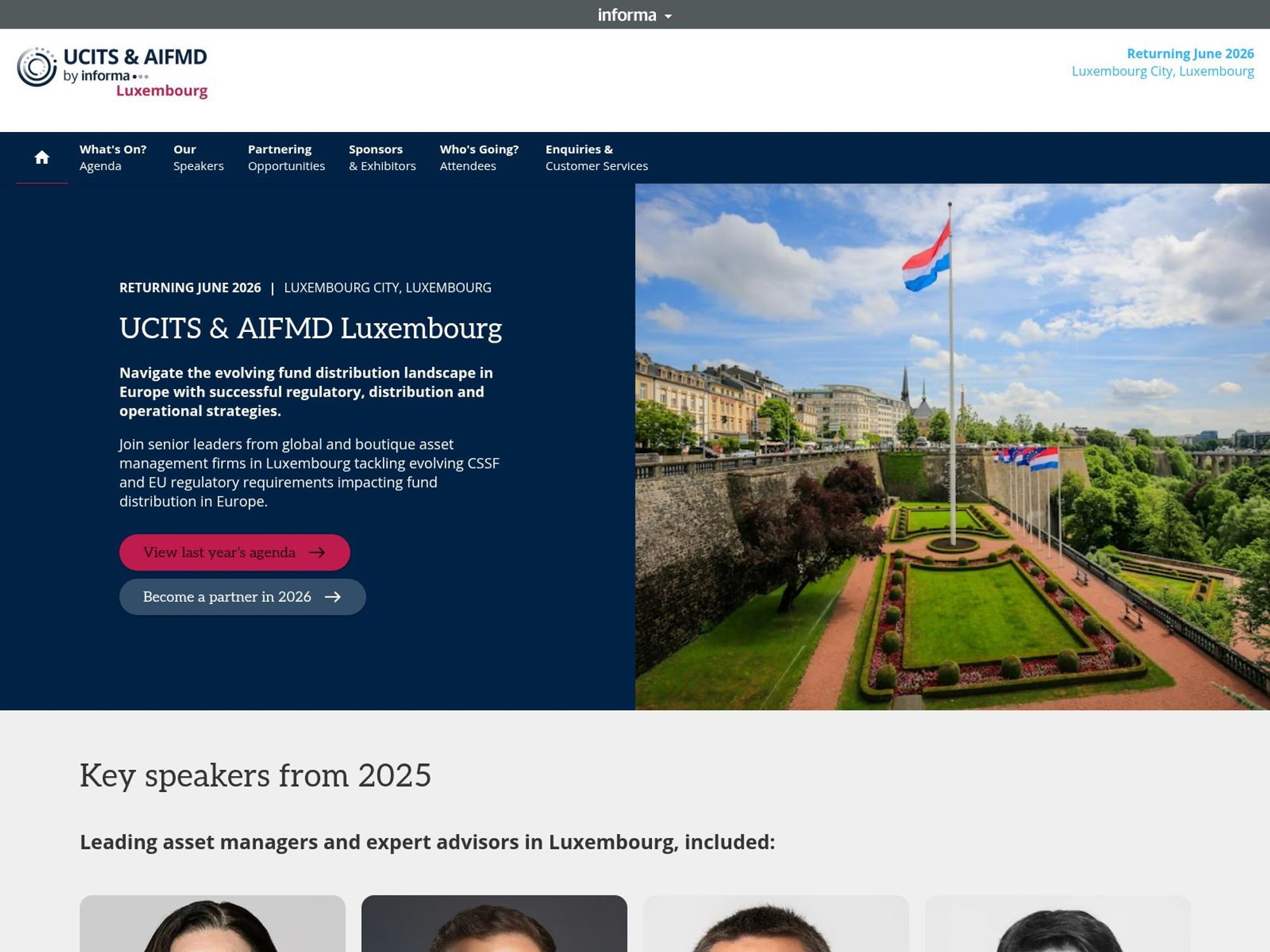 UCITS & AIFMD Luxembourg website