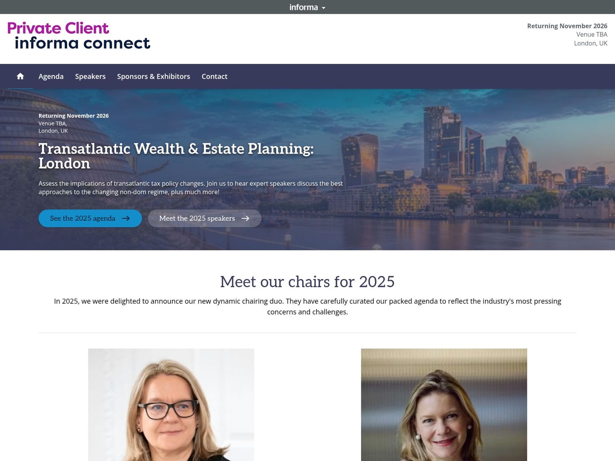 Transatlantic Wealth & Estate Planning: London website
