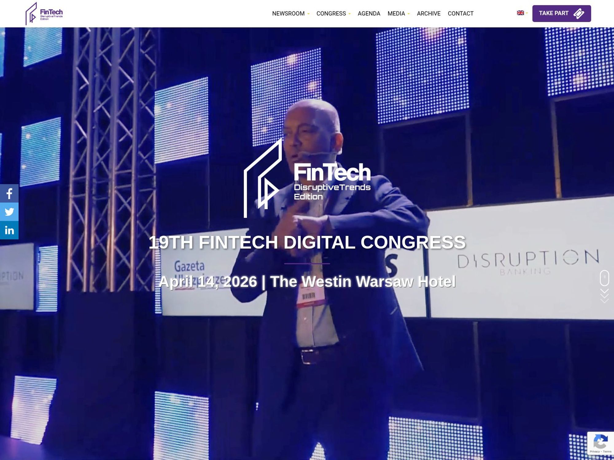 19. FinTech & InsurTech Digital Congress website