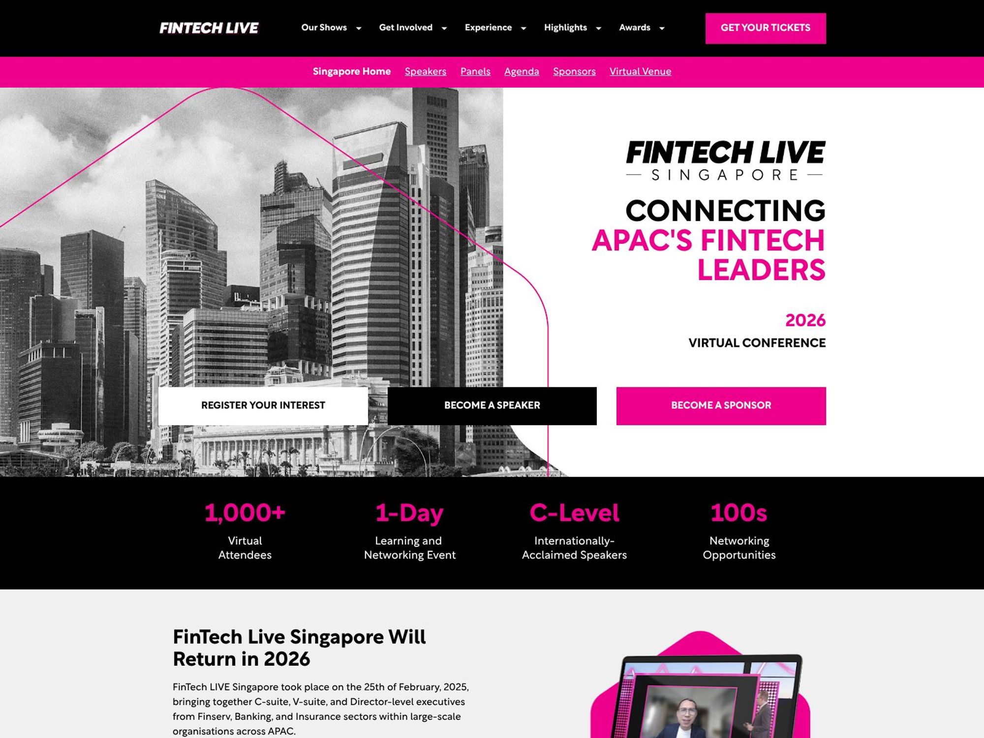 FinTech LIVE APAC 2025 website