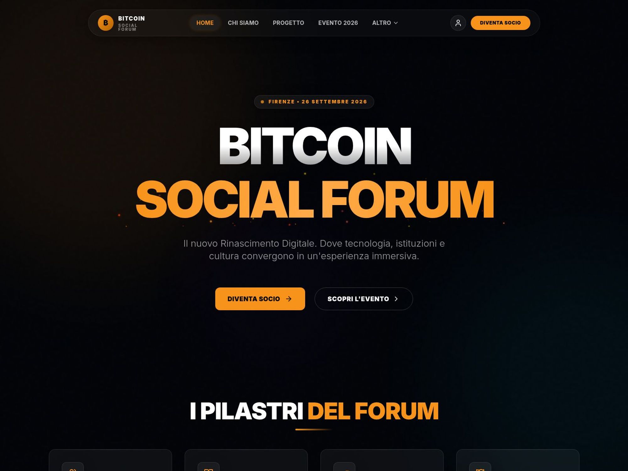 Bitcoin Social Forum 2026 website
