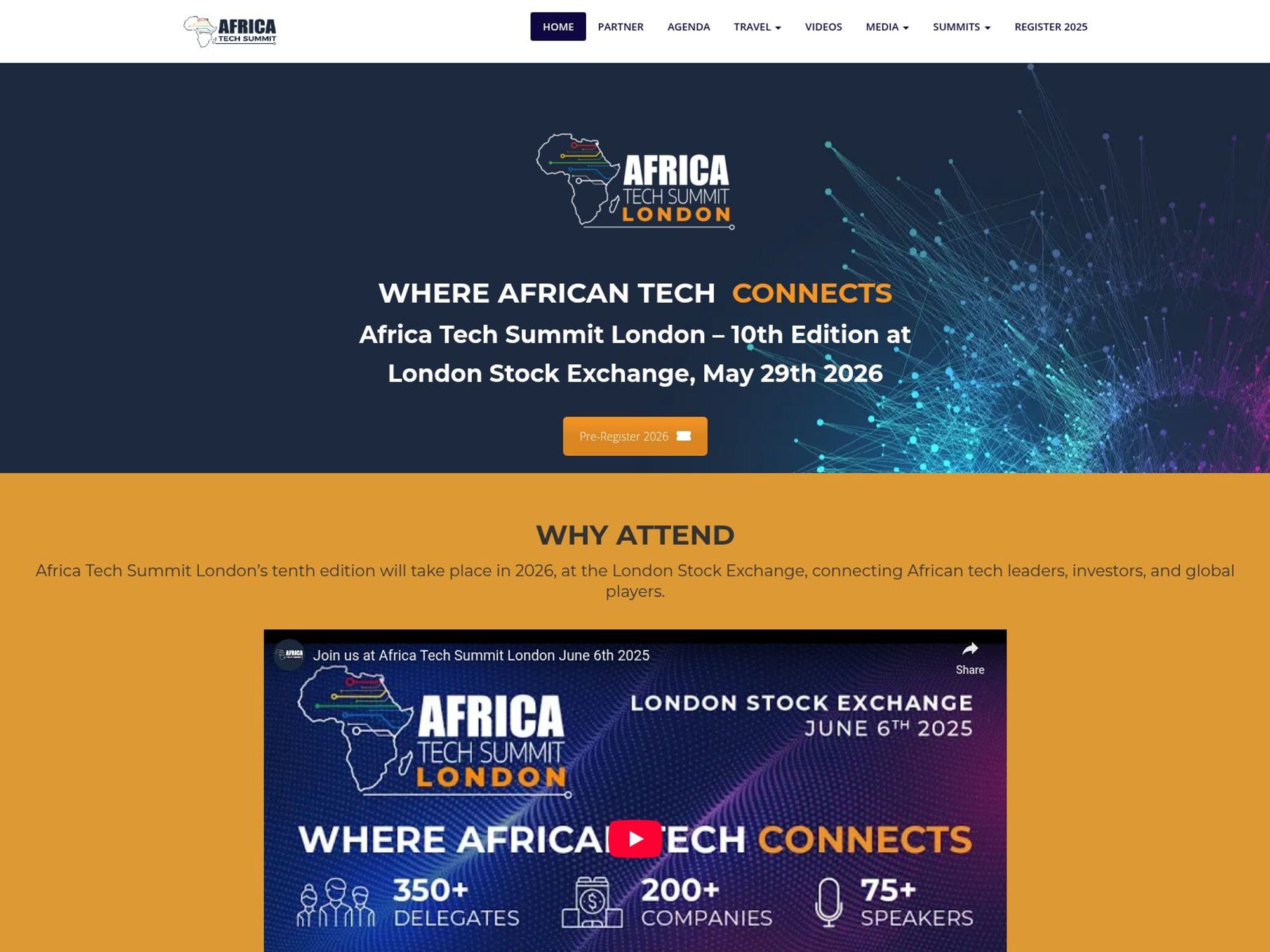 Africa Tech Summit London website