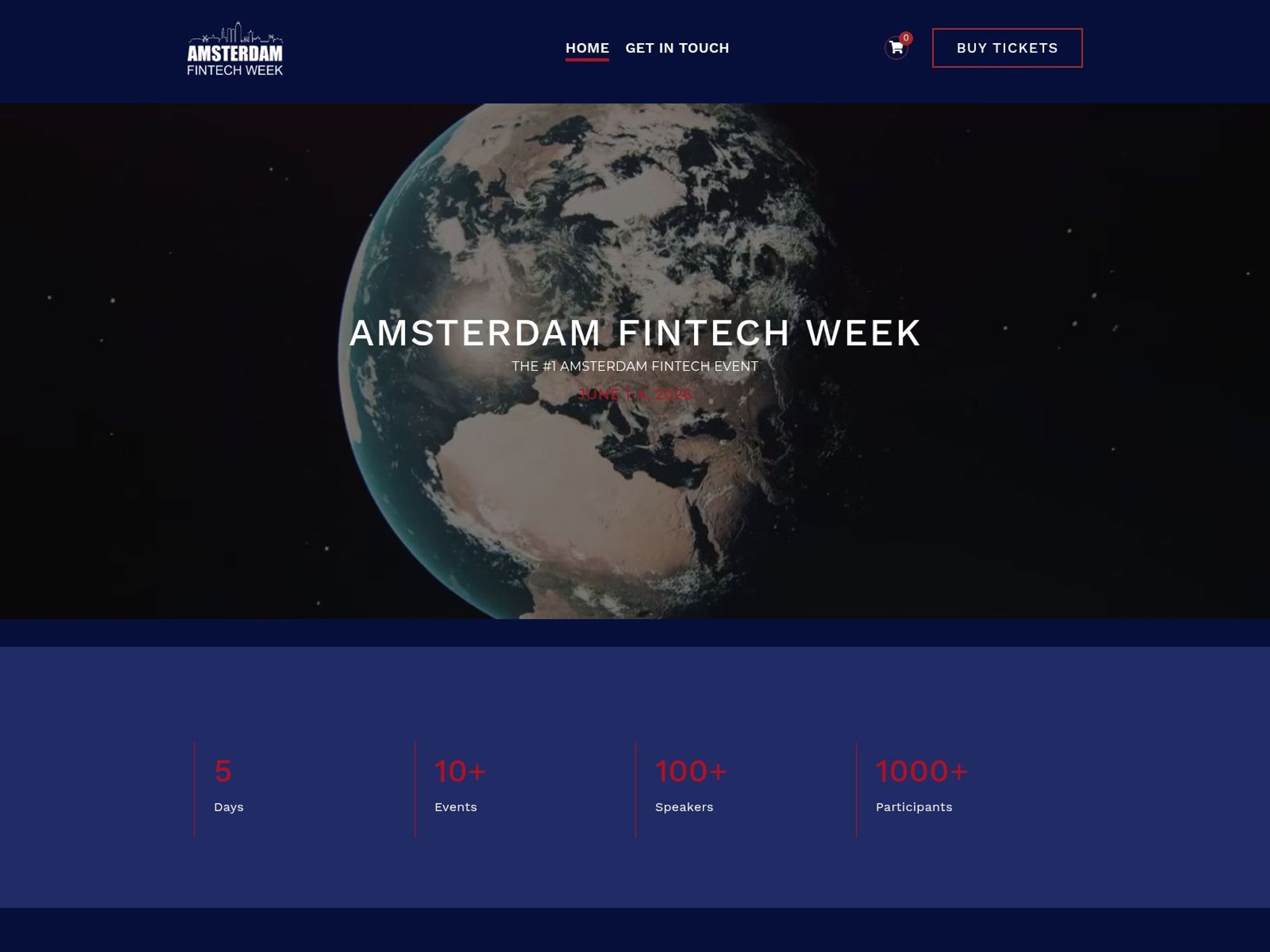 Amsterdam FinTech Week 2026 website