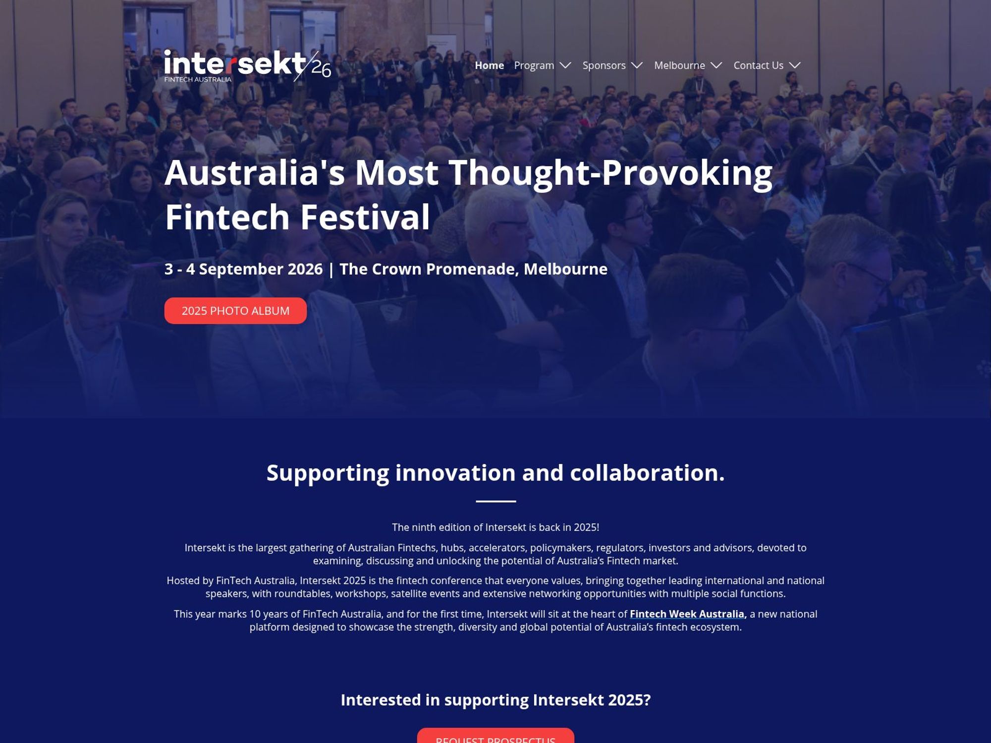 Intersekt 2026 website