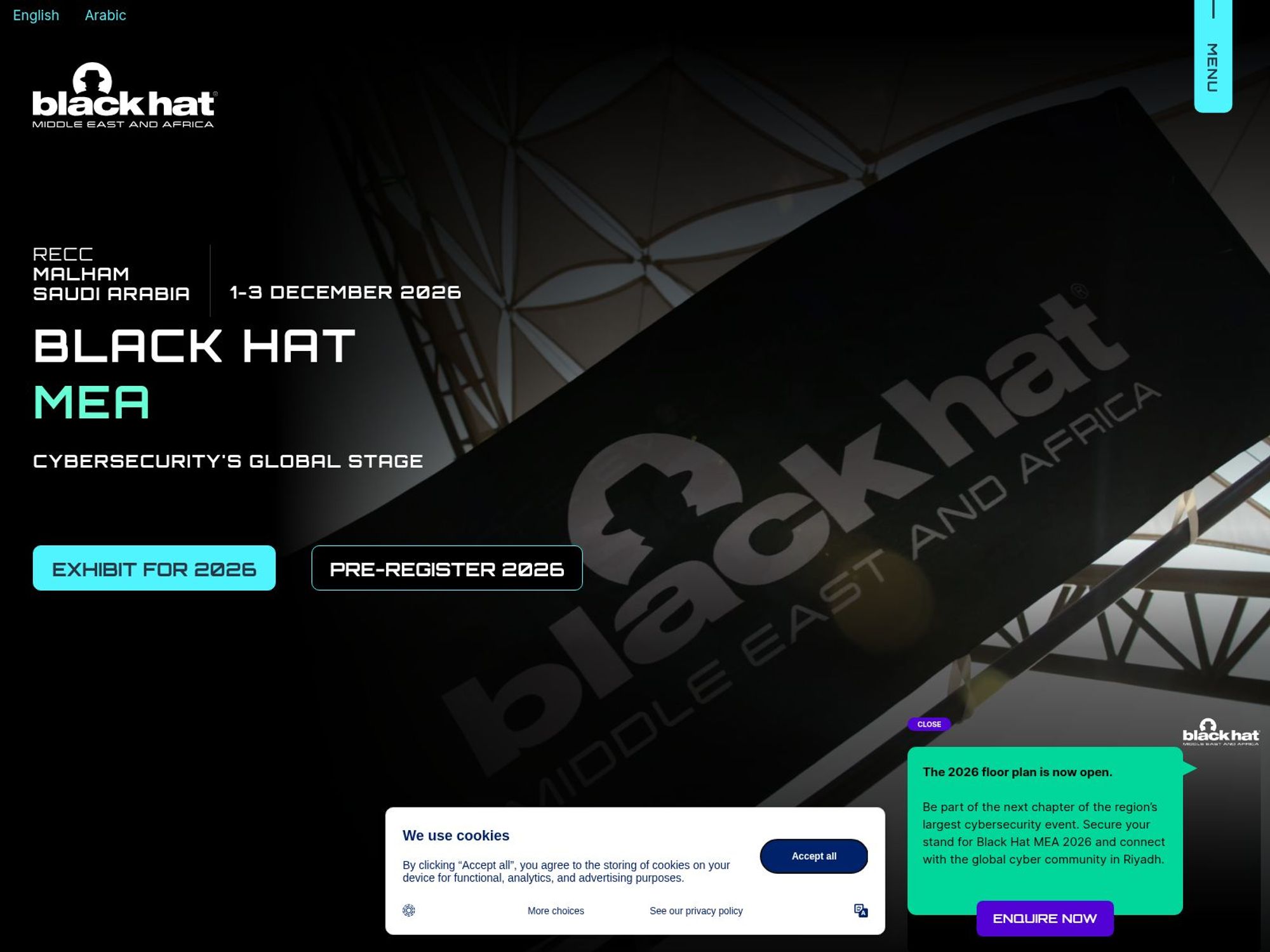 Black Hat MEA 2026 website